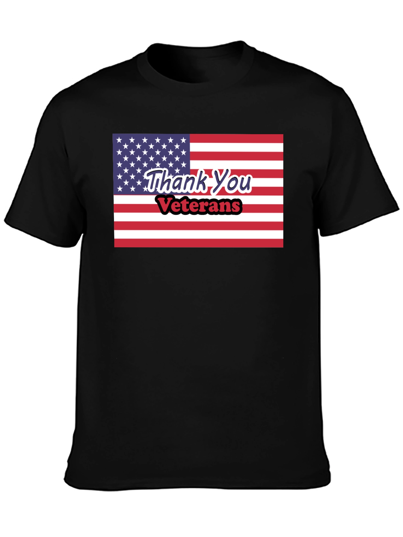 Thank You Veterans American Flag T-Shirt