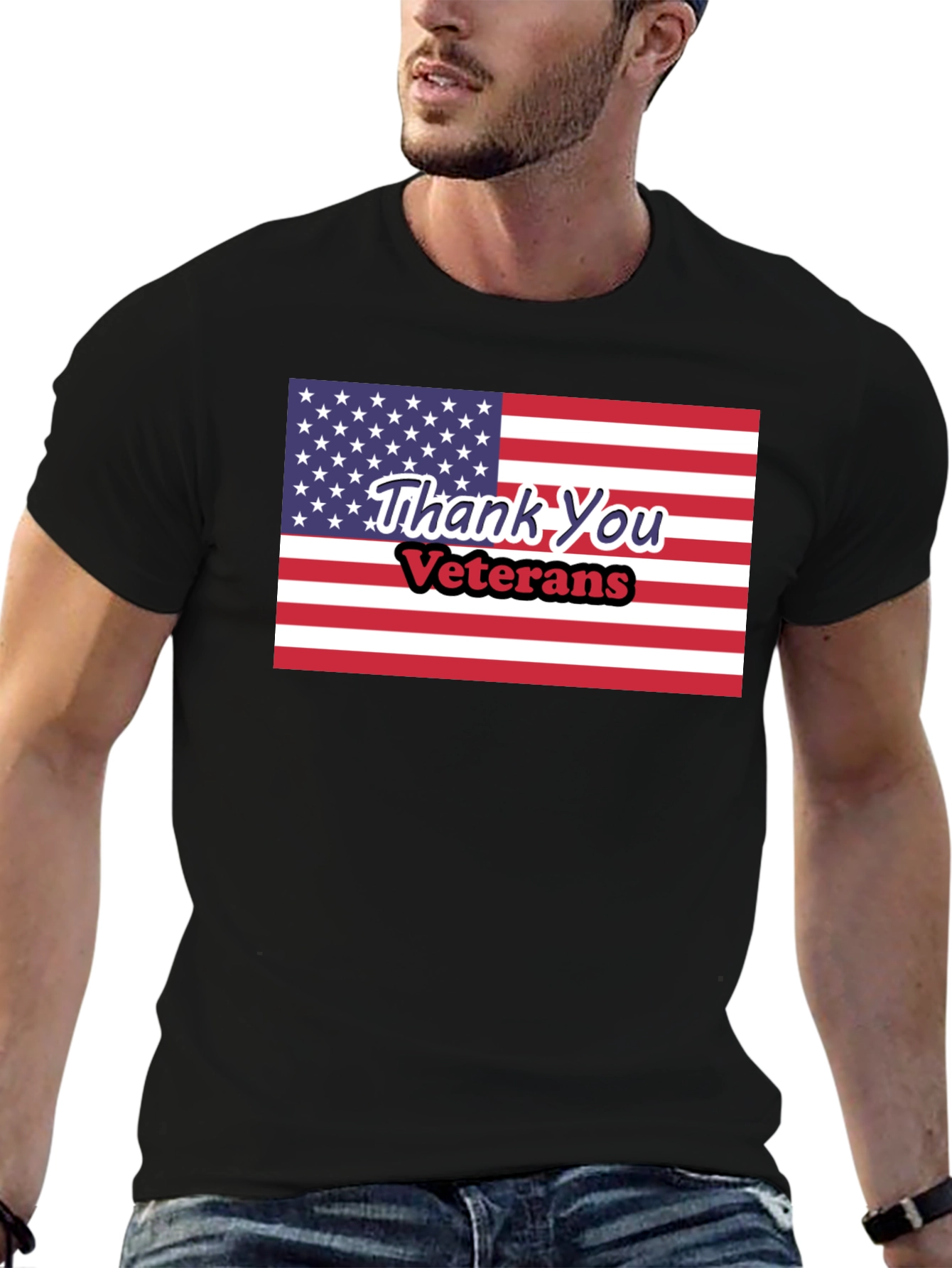 Thank You Veterans American Flag T-Shirt