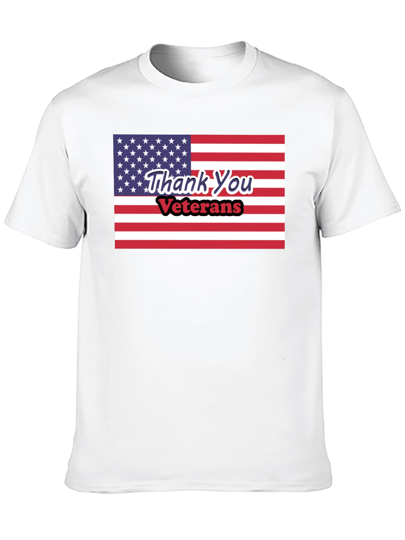 Thank You Veterans American Flag T-Shirt