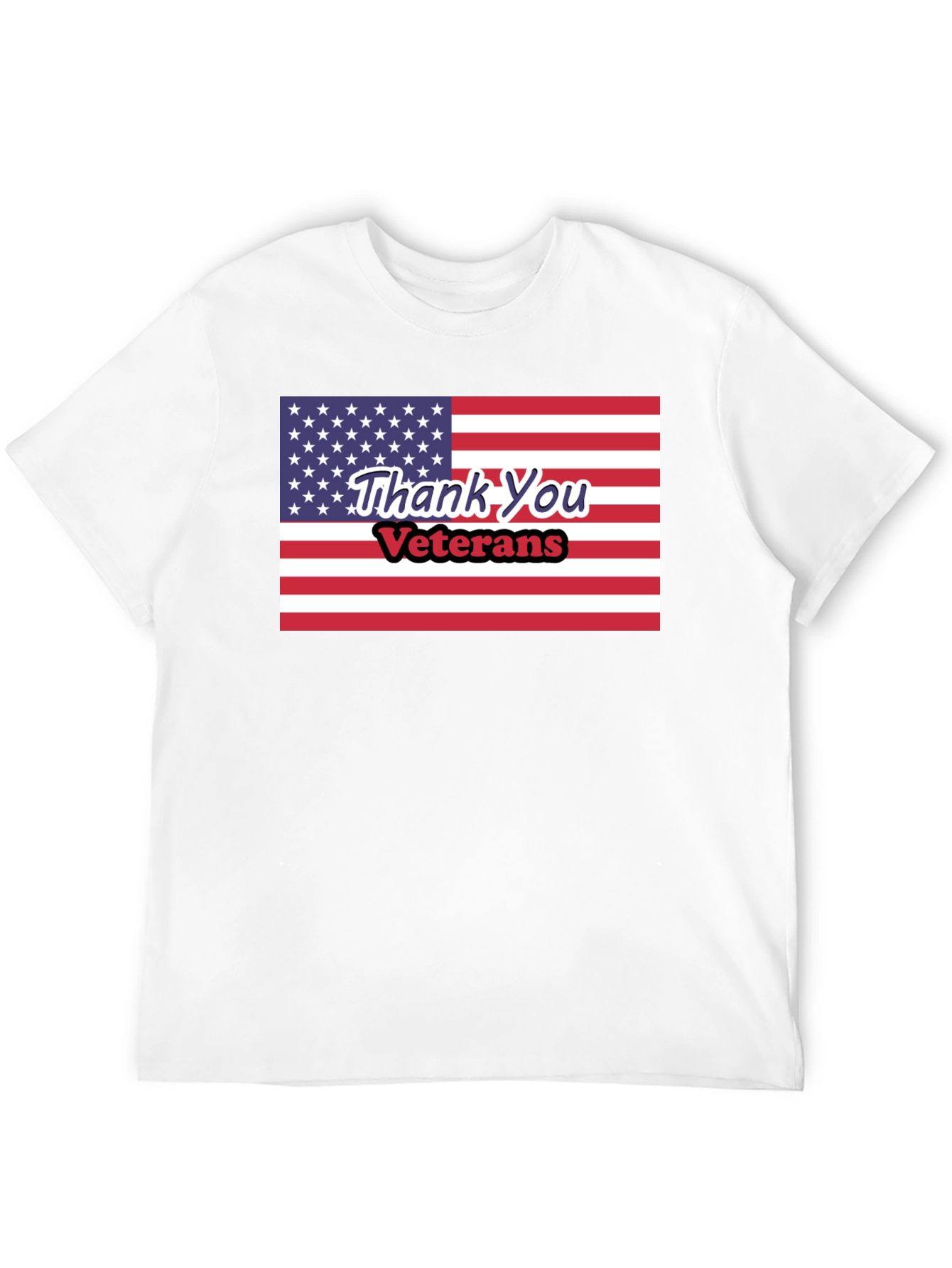 Thank You Veterans American Flag T-Shirt