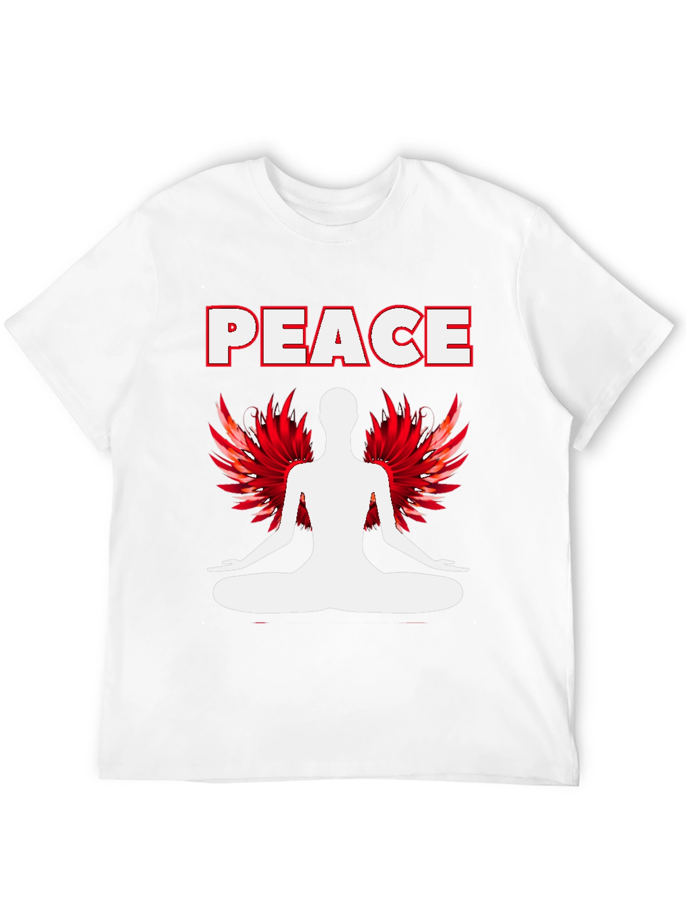 Peace Yoga Graphic T-Shirt - Black