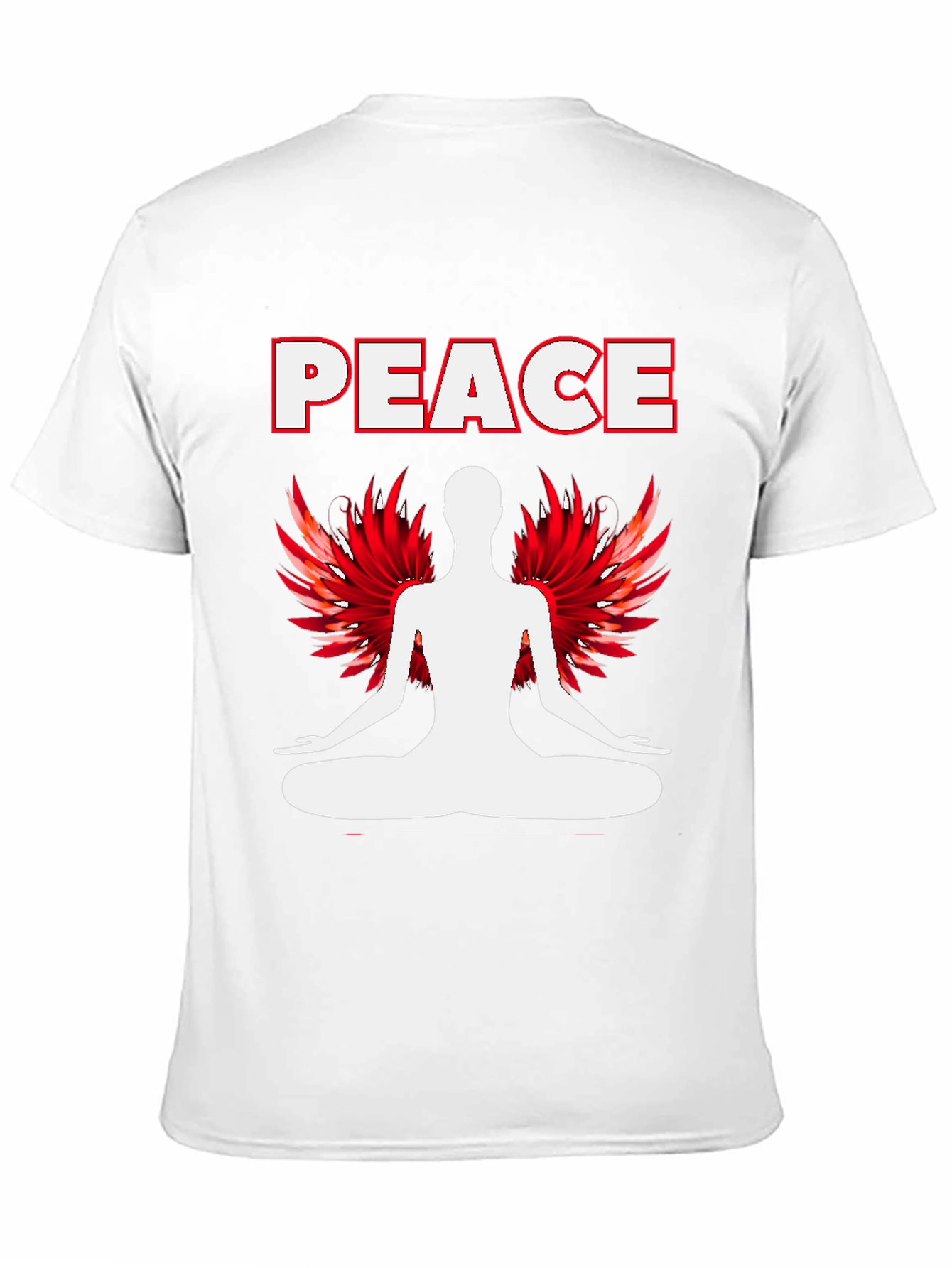 Peace Yoga Graphic T-Shirt - Black