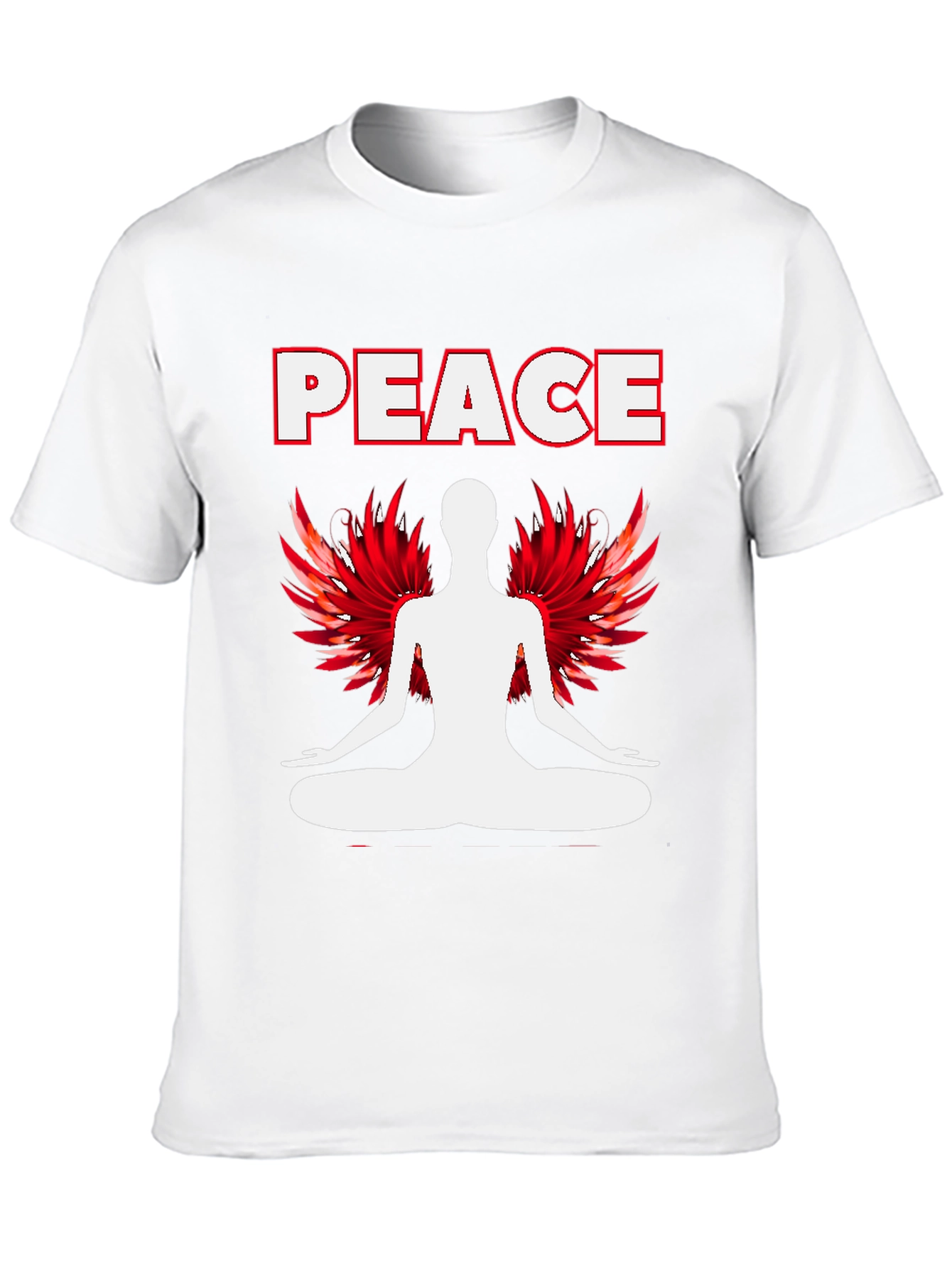 Peace Yoga Graphic T-Shirt - Black