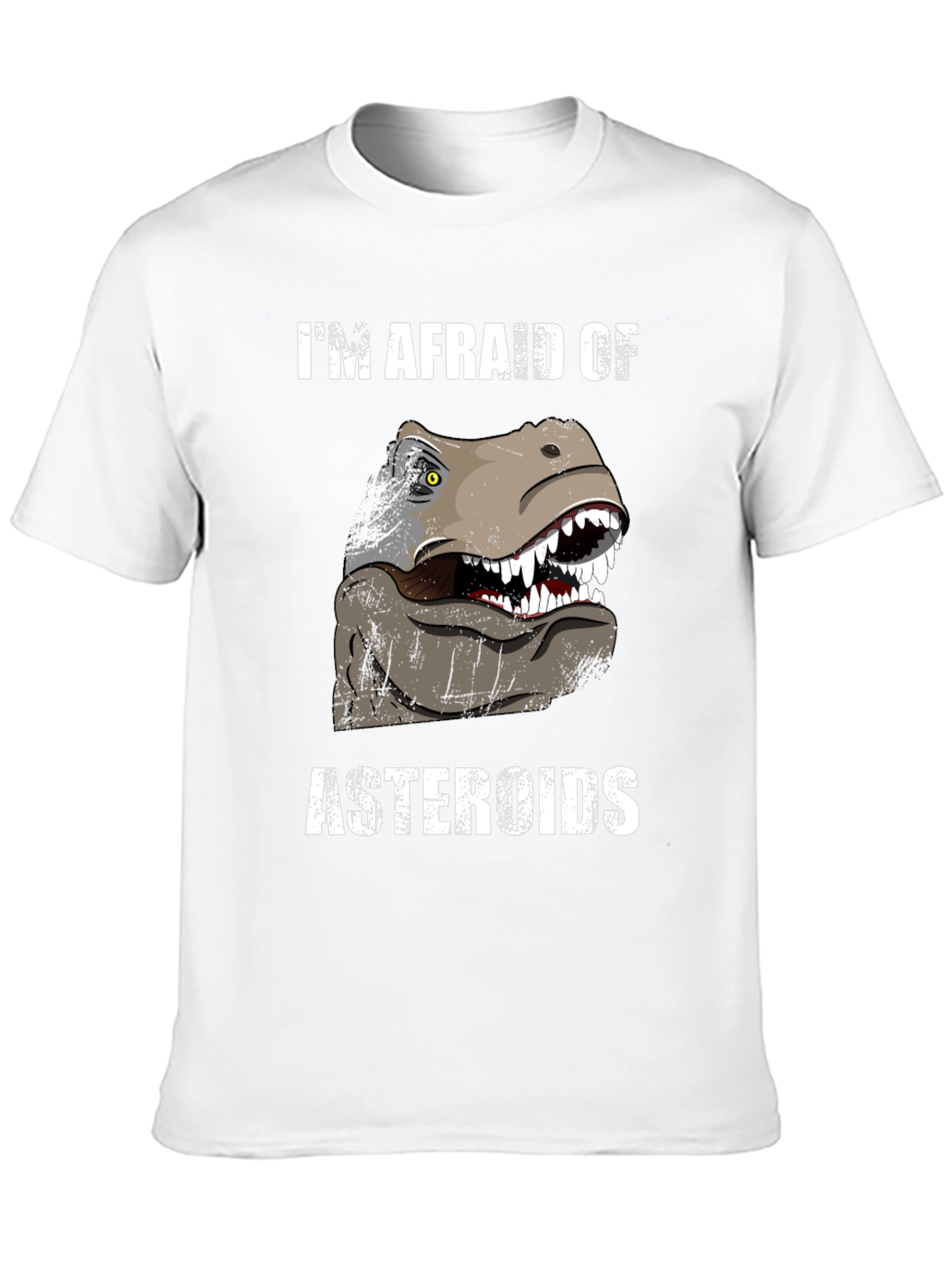 Im Afraid of Asteroids Dinosaur Graphic Tee