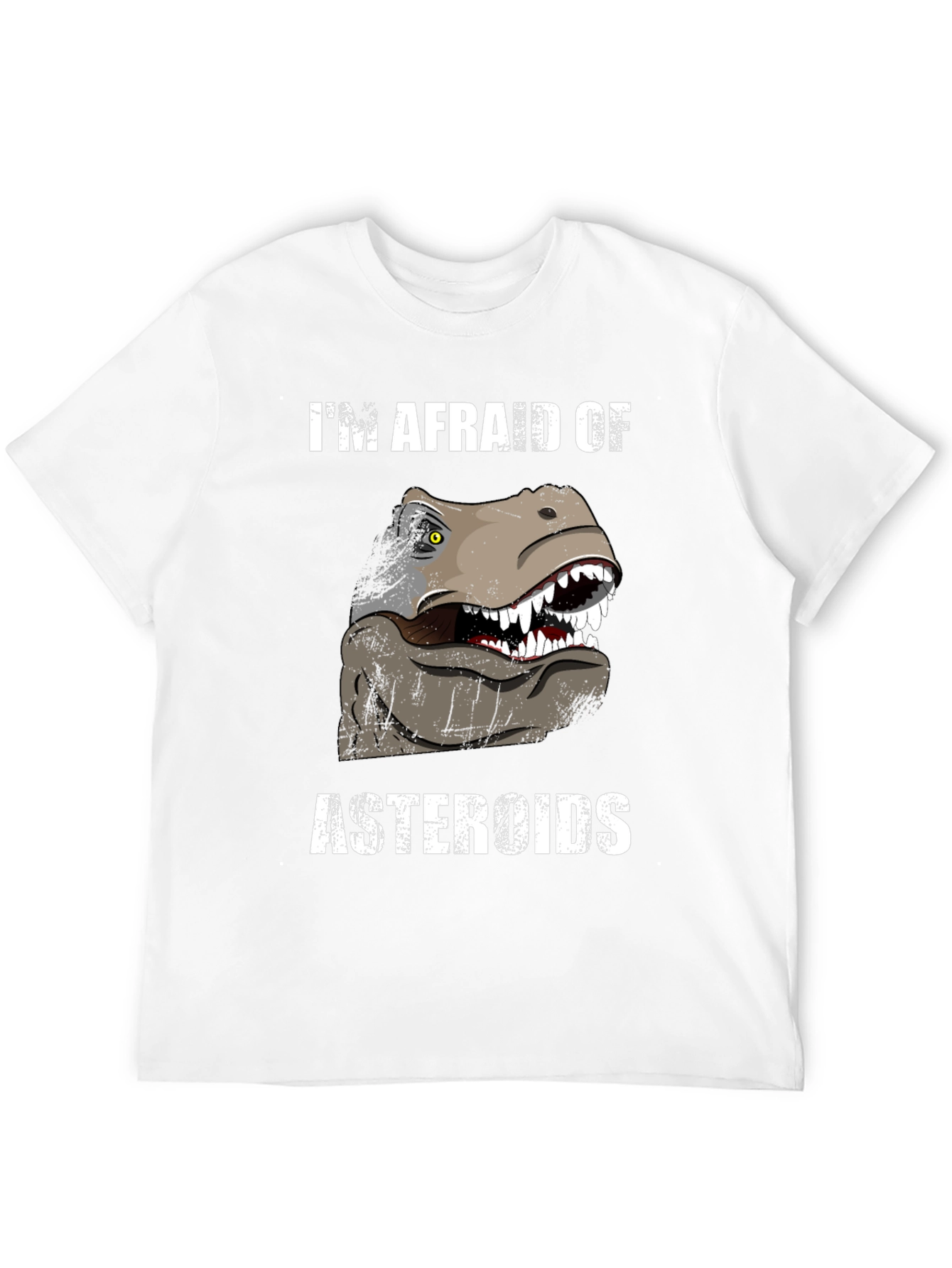 Im Afraid of Asteroids Dinosaur Graphic Tee