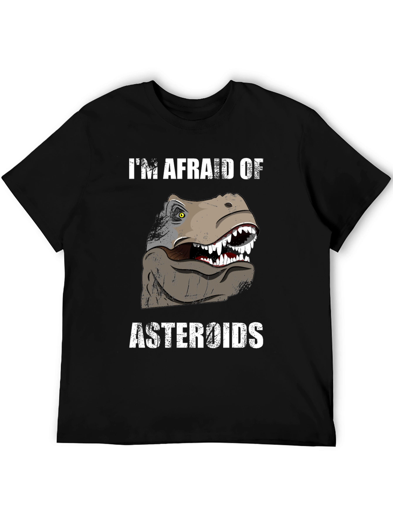 Im Afraid of Asteroids Dinosaur Graphic Tee