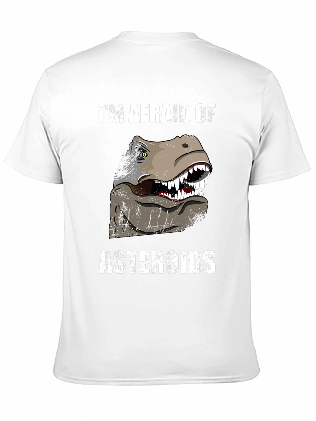 Im Afraid of Asteroids Dinosaur Graphic Tee