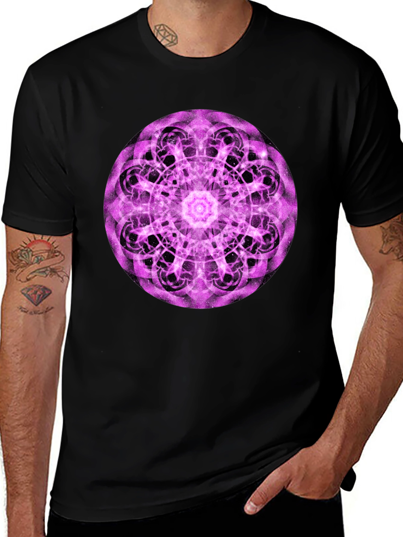 Mystic Mandala Black T-Shirt