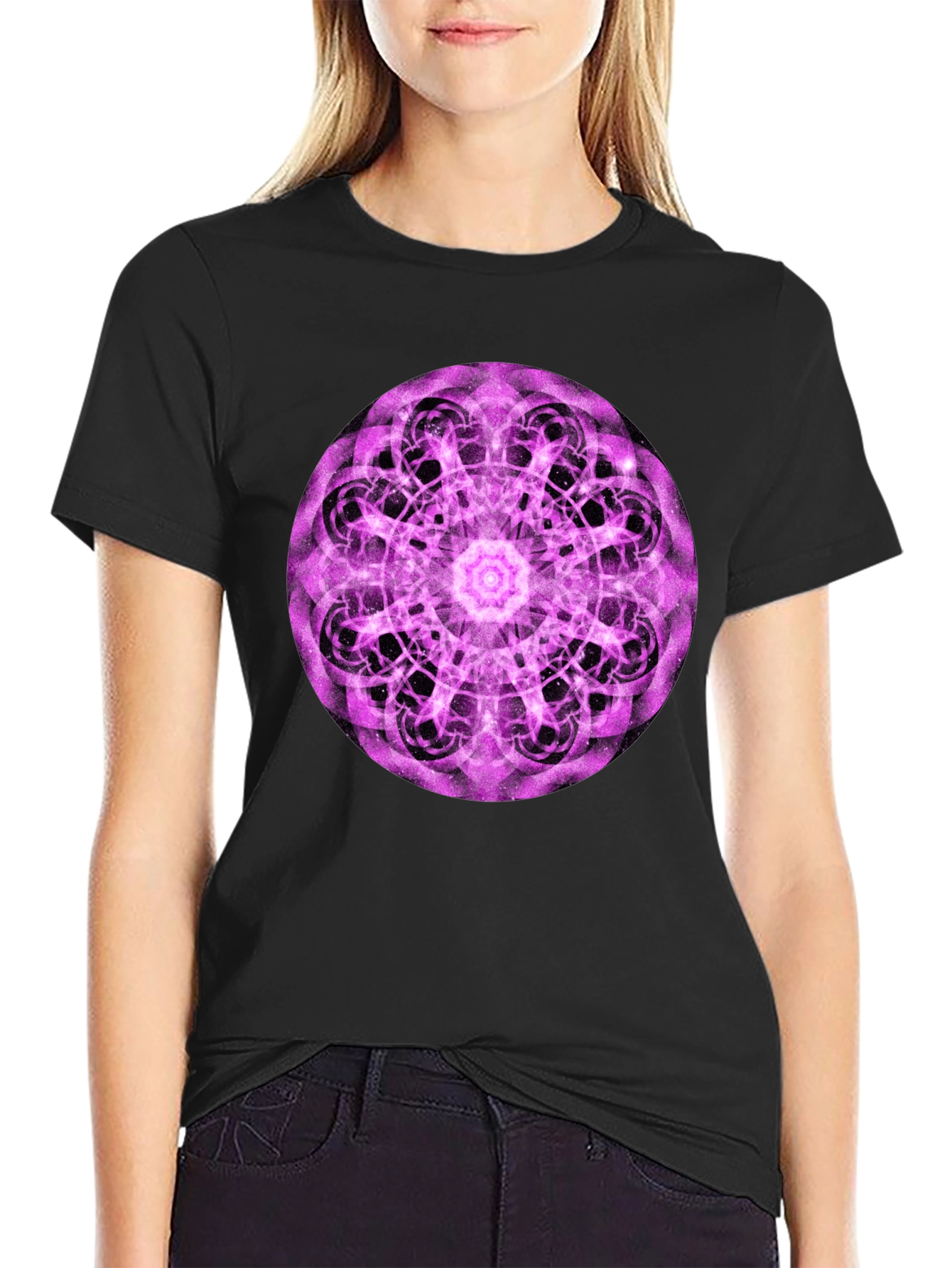 Mystic Mandala Black T-Shirt