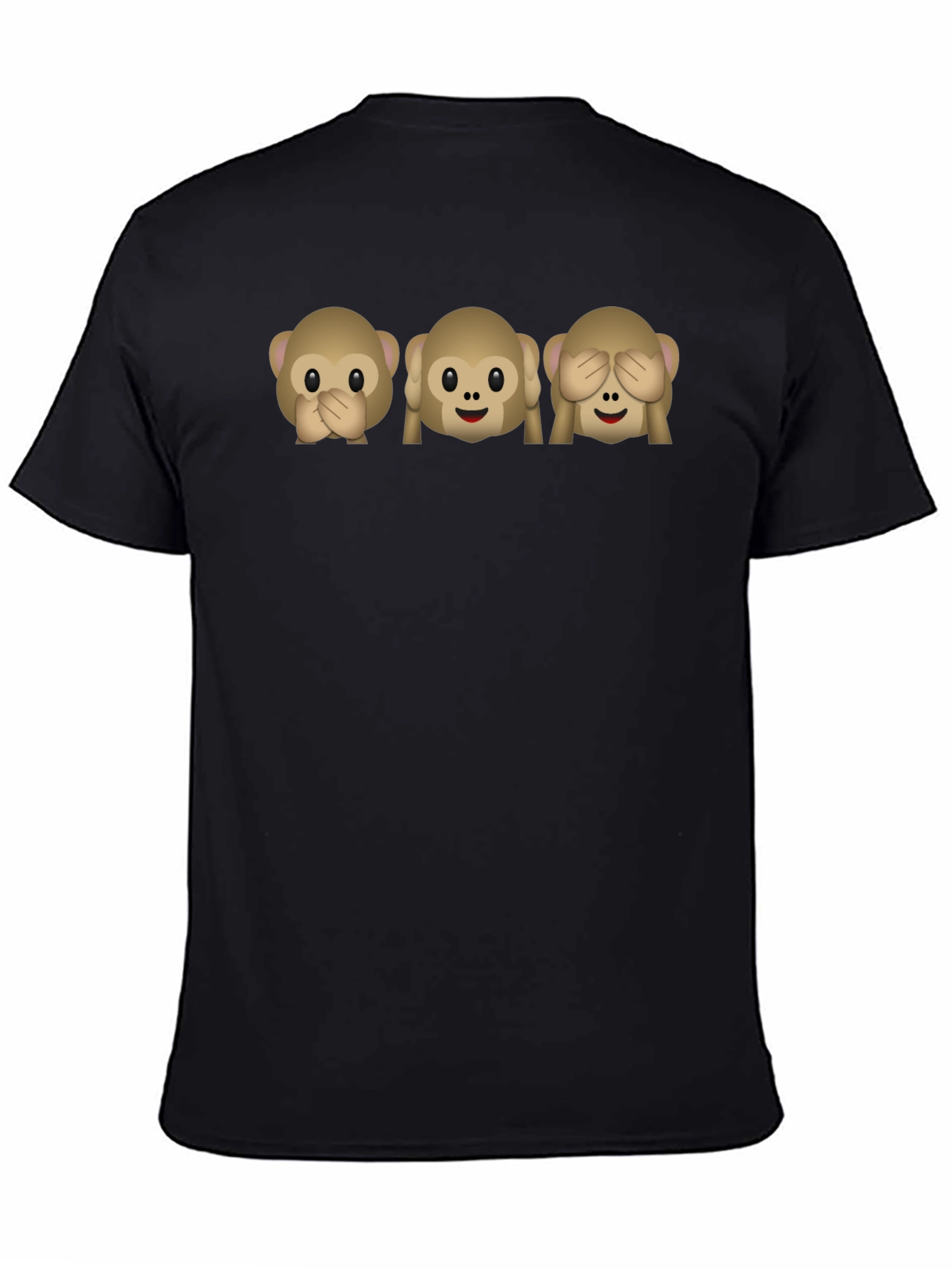 Emoji Monkey See Hear Speak No Evil T-Shirt