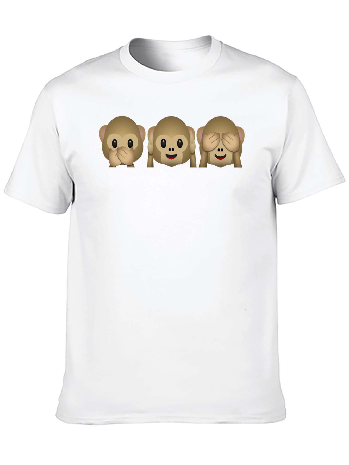 Emoji Monkey See Hear Speak No Evil T-Shirt