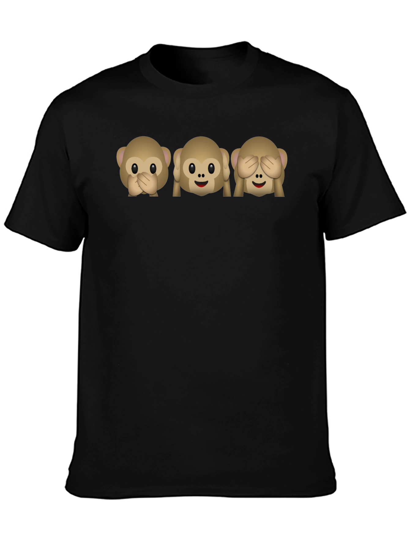 Emoji Monkey See Hear Speak No Evil T-Shirt