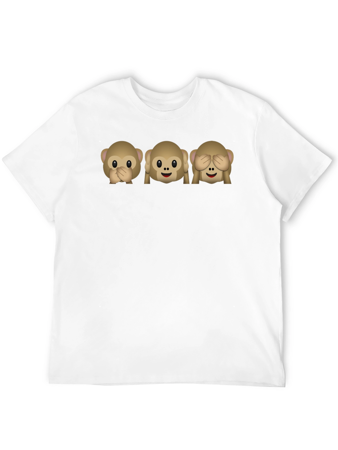 Emoji Monkey See Hear Speak No Evil T-Shirt