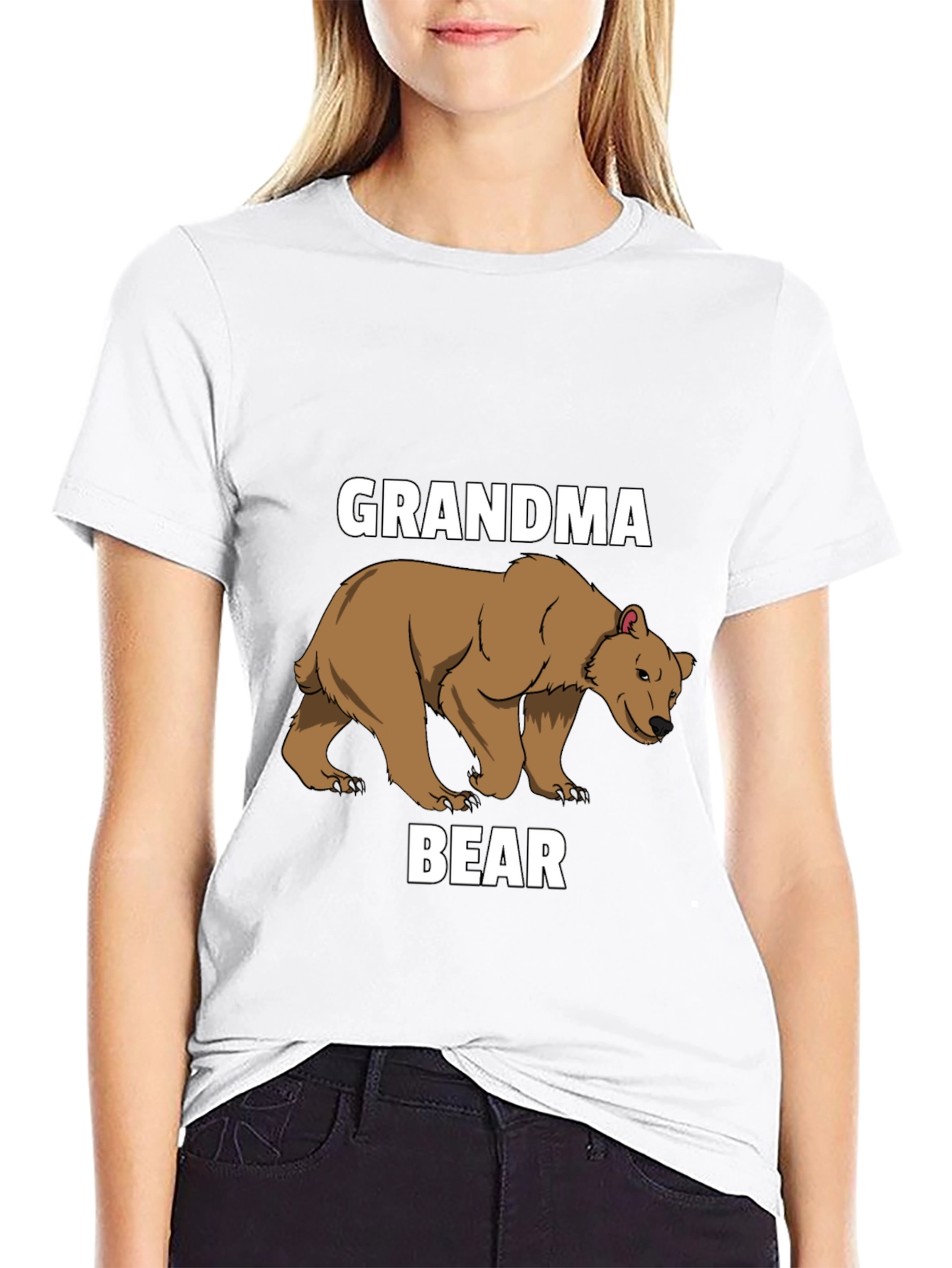 Grandma Bear T-Shirt - Cute Animal Graphic Tee