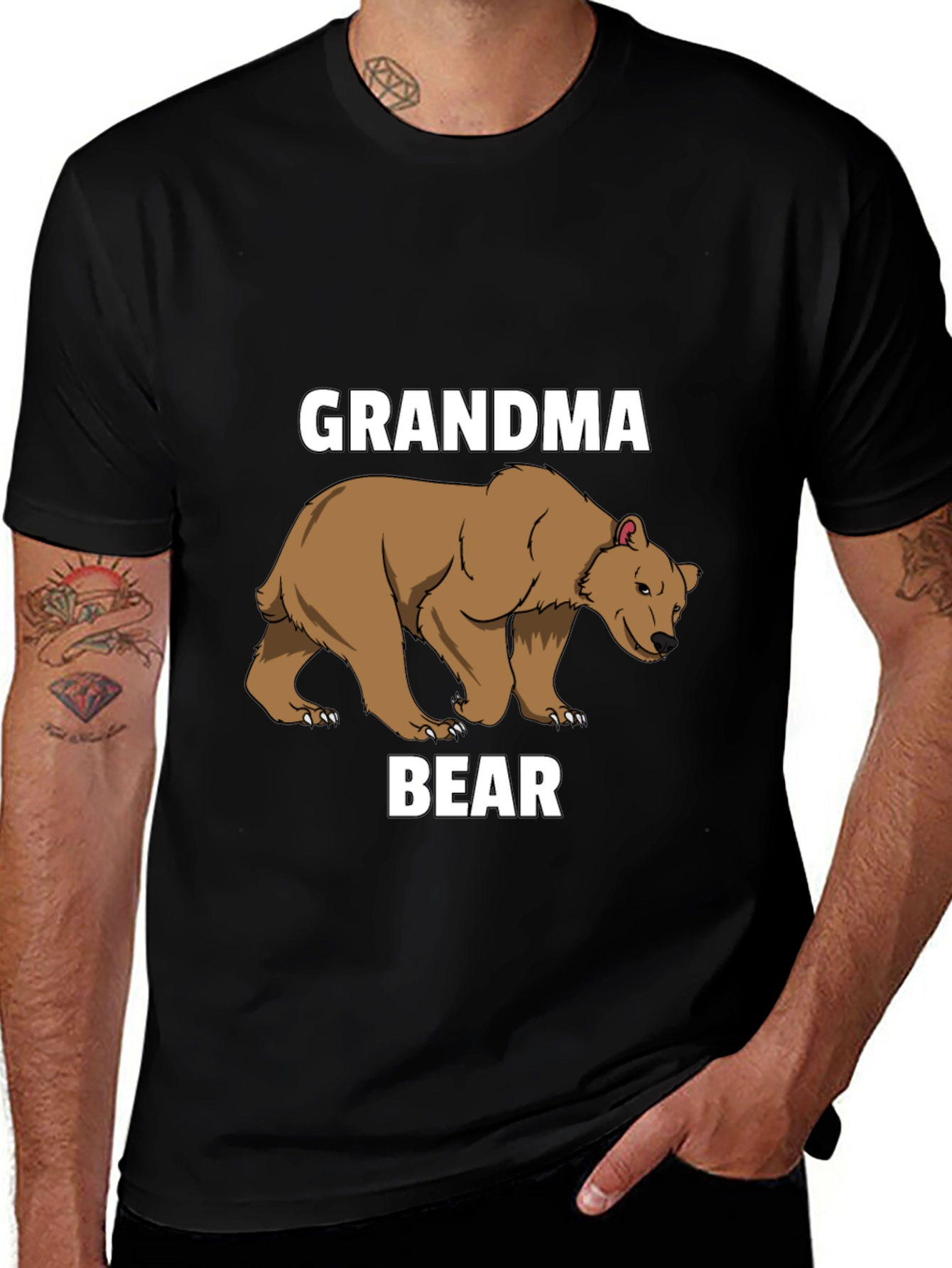 Grandma Bear T-Shirt - Cute Animal Graphic Tee