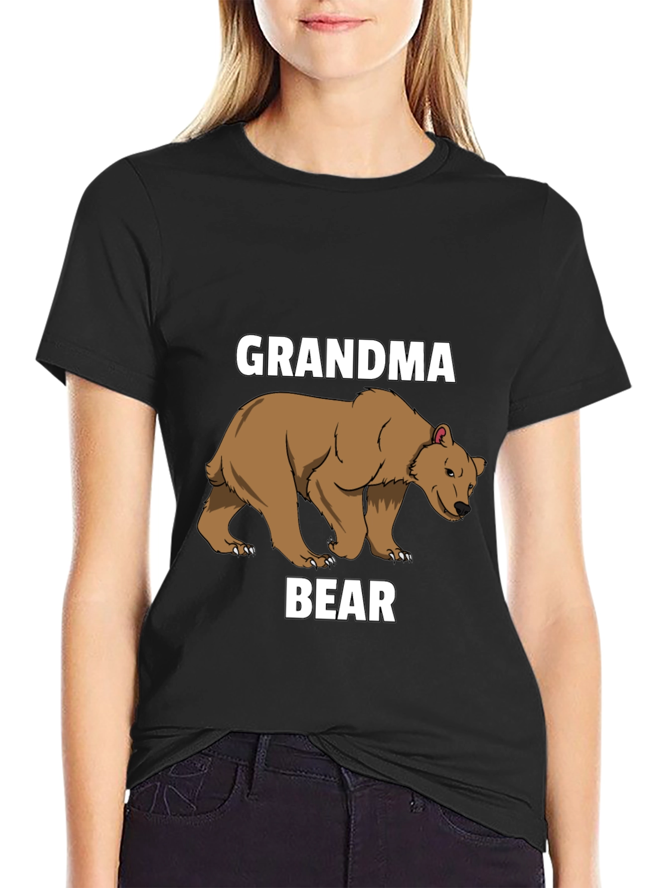 Grandma Bear T-Shirt - Cute Animal Graphic Tee