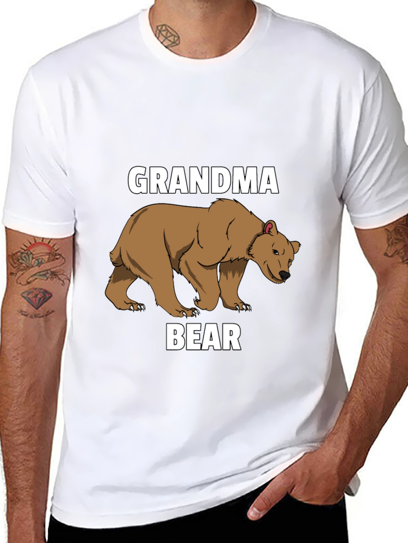 Grandma Bear T-Shirt - Cute Animal Graphic Tee