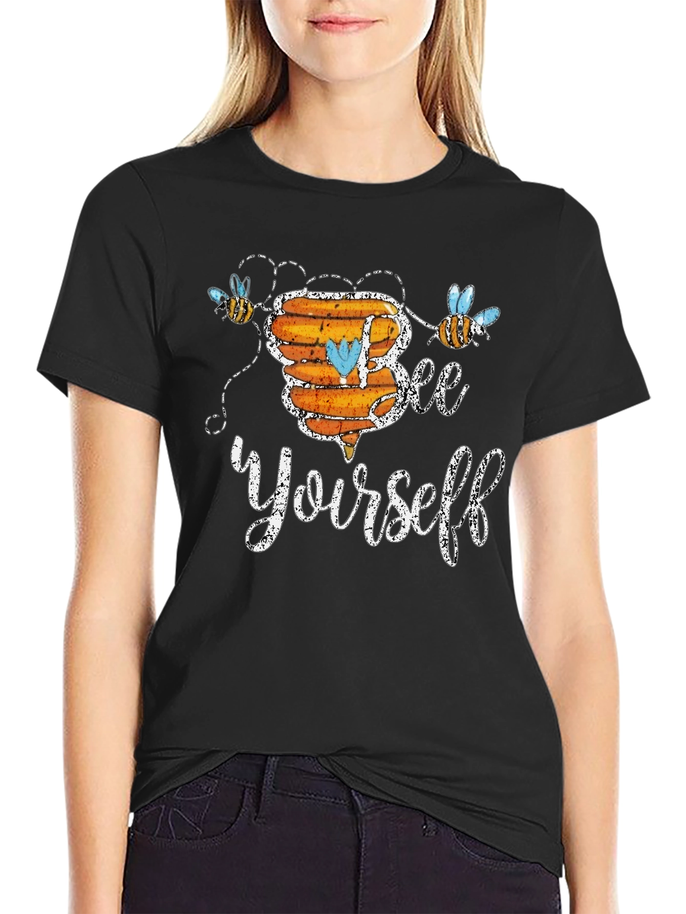 Bee Yourself Graphic T-Shirt - Cute & Comfy