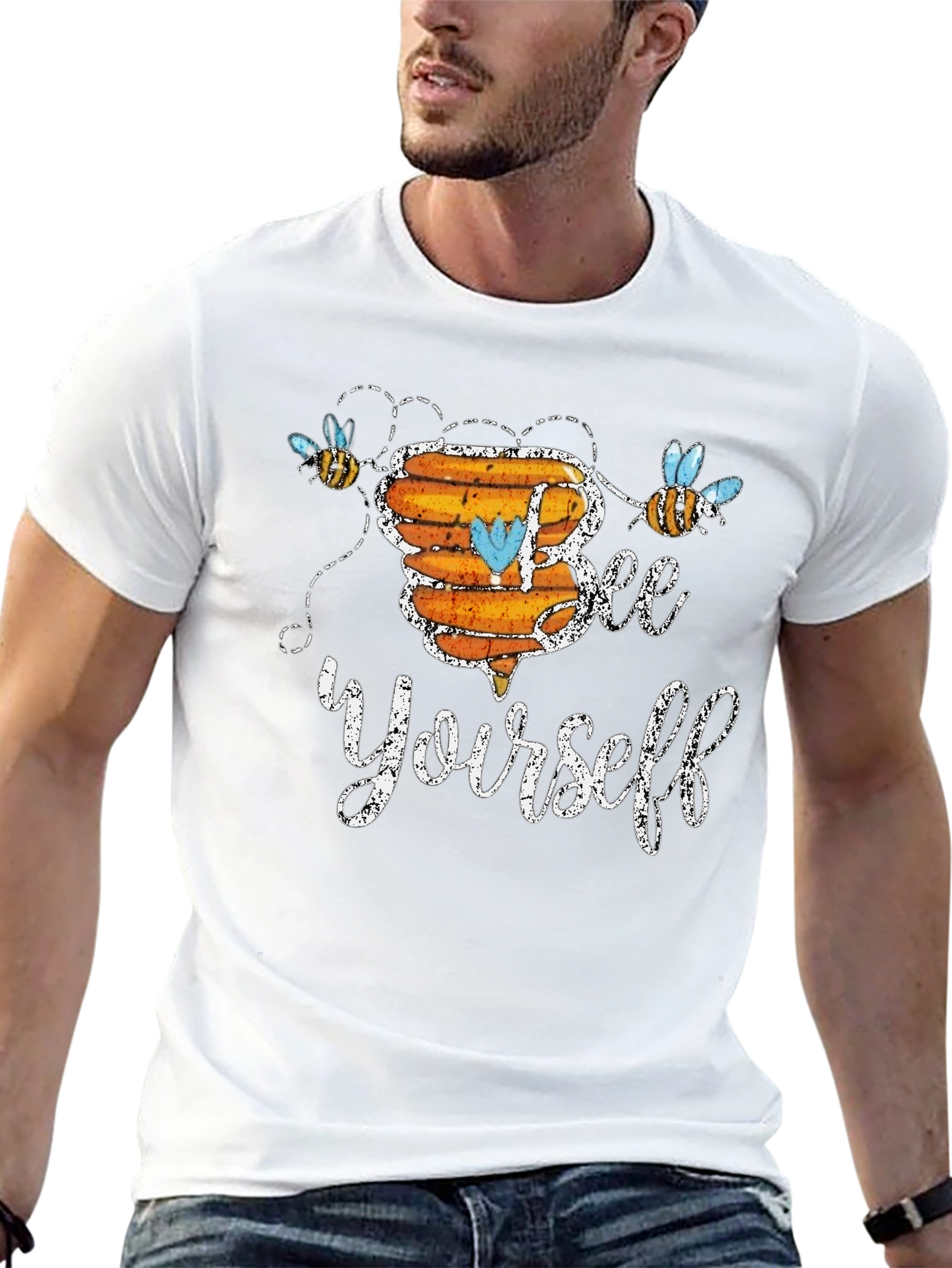 Bee Yourself Graphic T-Shirt - Cute & Comfy