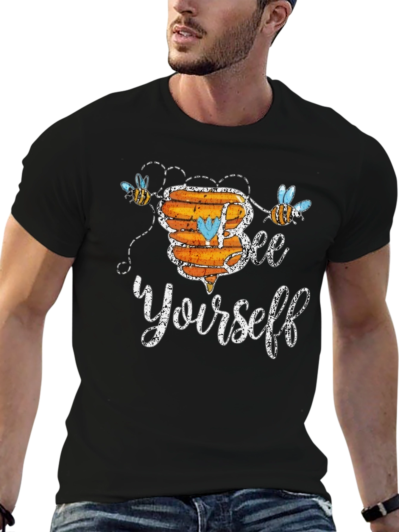Bee Yourself Graphic T-Shirt - Cute & Comfy