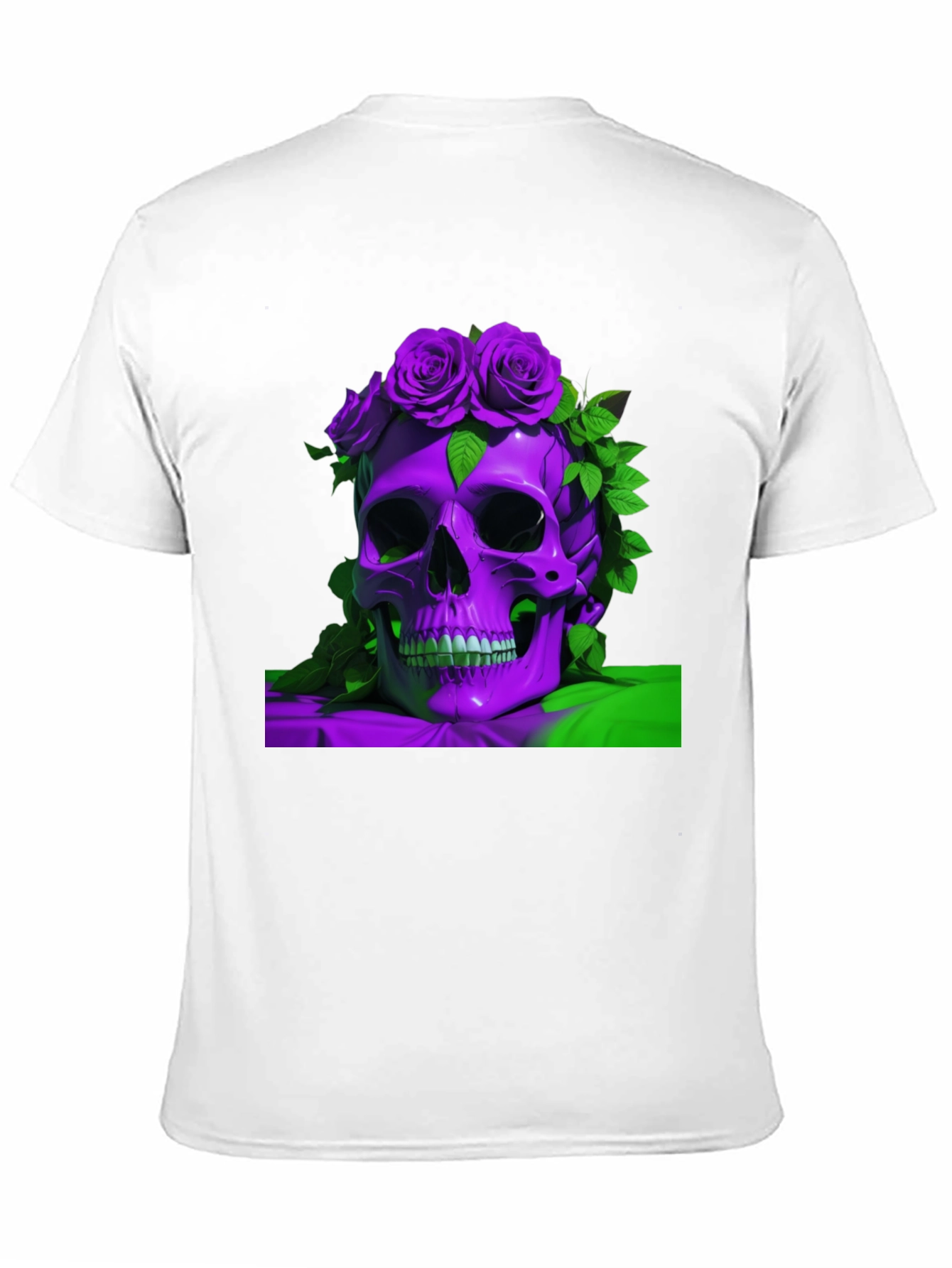 Skull & Roses Graphic Tee - Unique Design