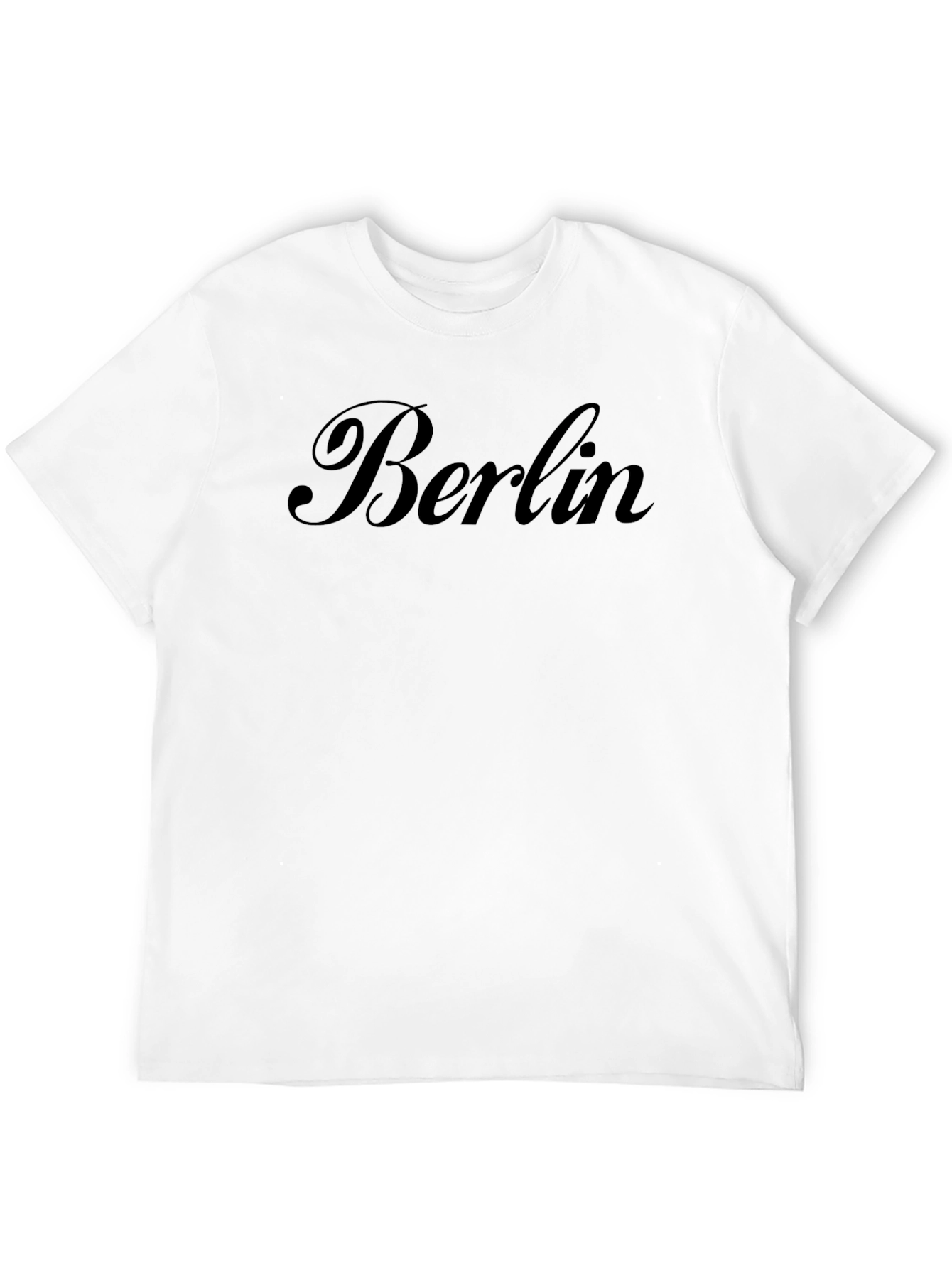 Berlin Script Black T-Shirt - Stylish City Pride Tee