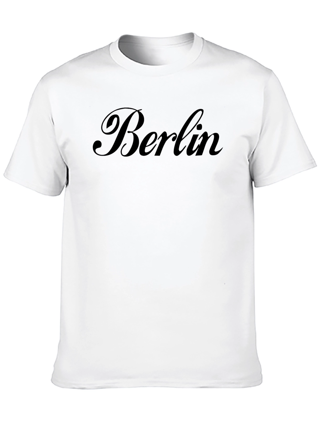 Berlin Script Black T-Shirt - Stylish City Pride Tee