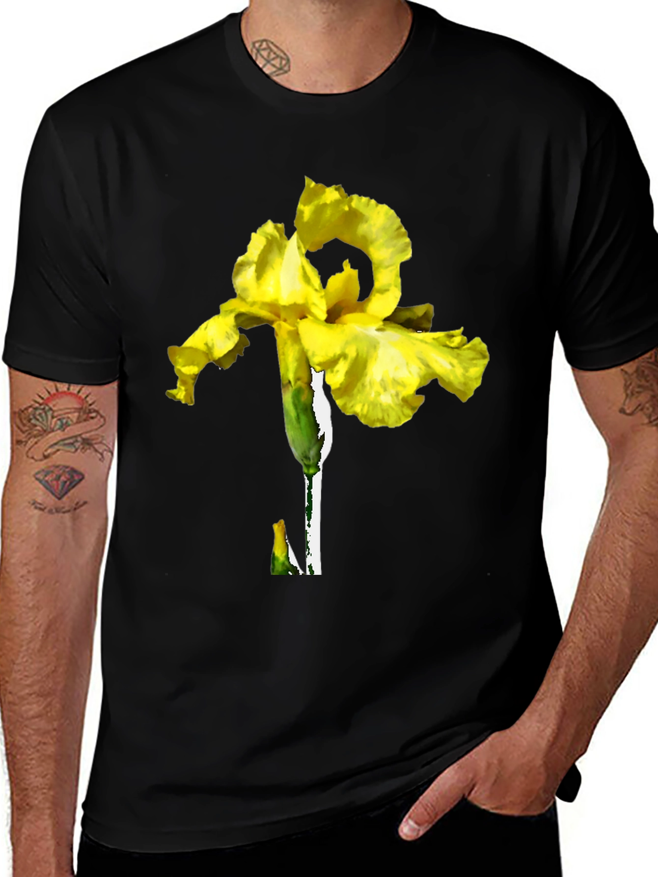 Yellow Iris Graphic T-Shirt