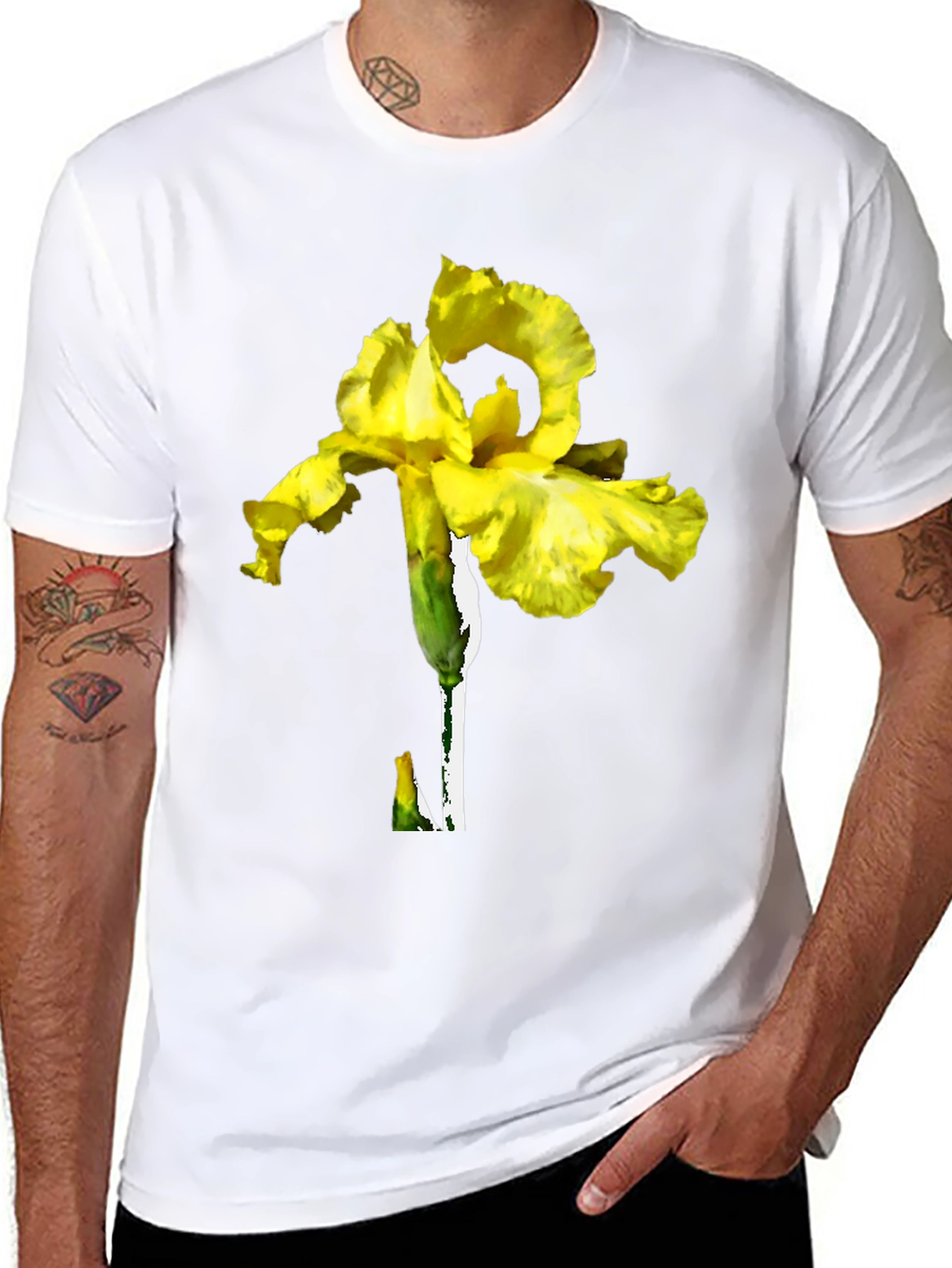 Yellow Iris Graphic T-Shirt