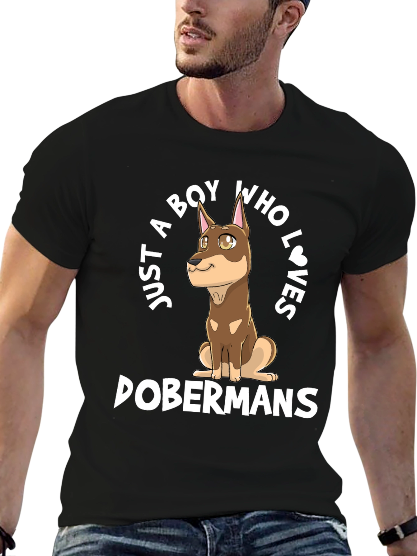 Boy Who Loves Dobermans T-Shirt