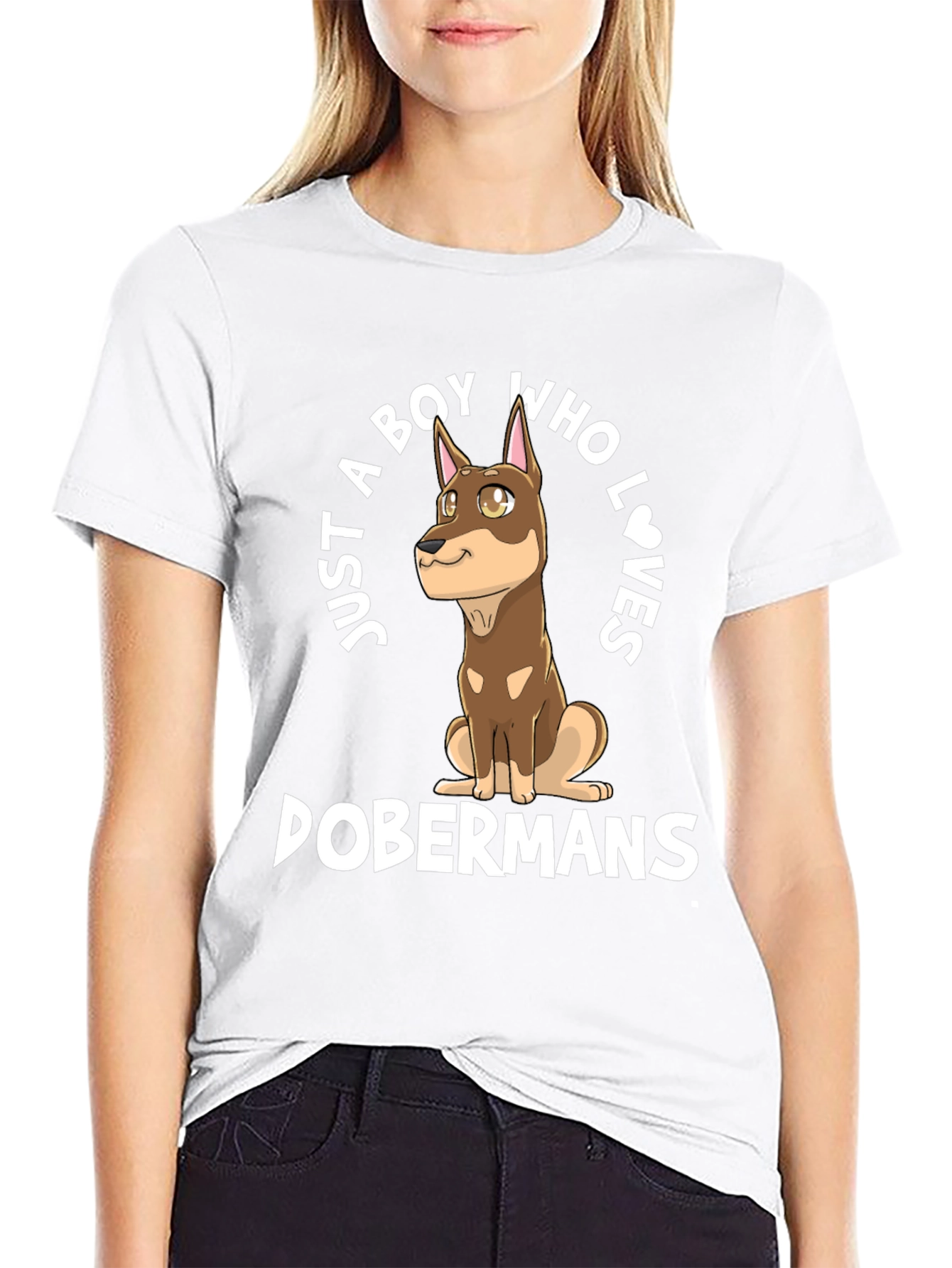 Boy Who Loves Dobermans T-Shirt