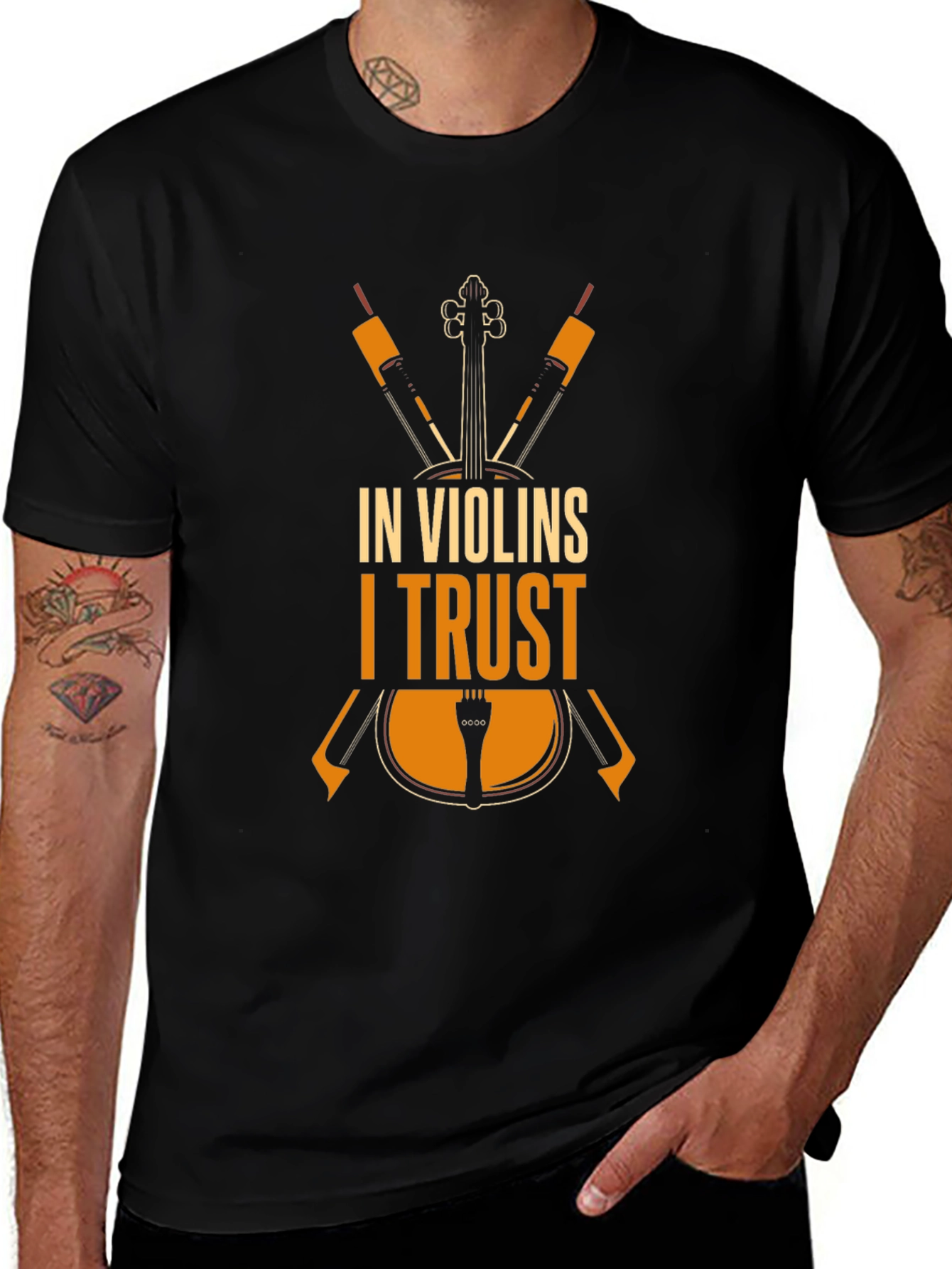 In Violins I Trust - Musicians T-Shirt