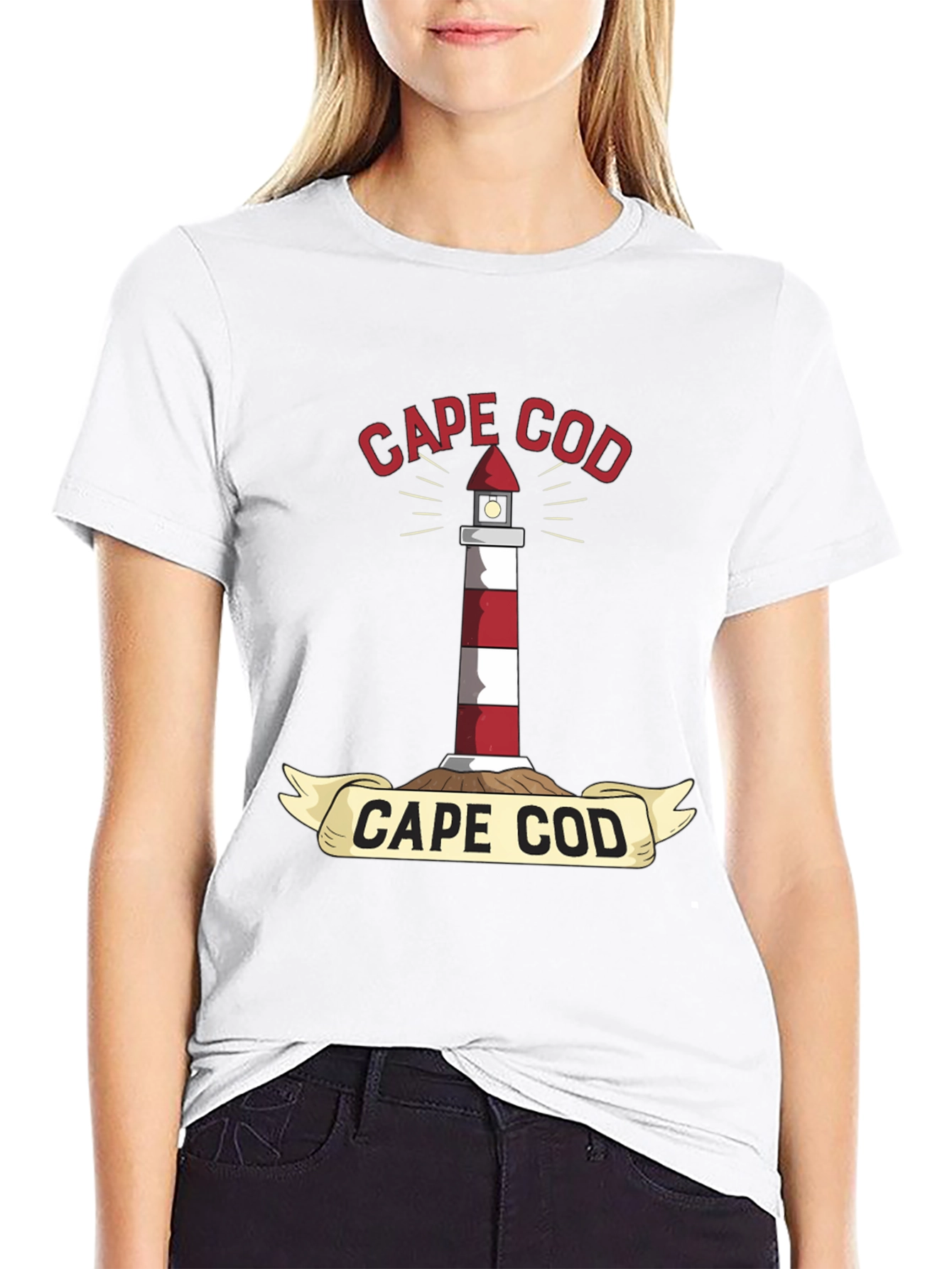 Cape Cod Lighthouse Graphic T-Shirt