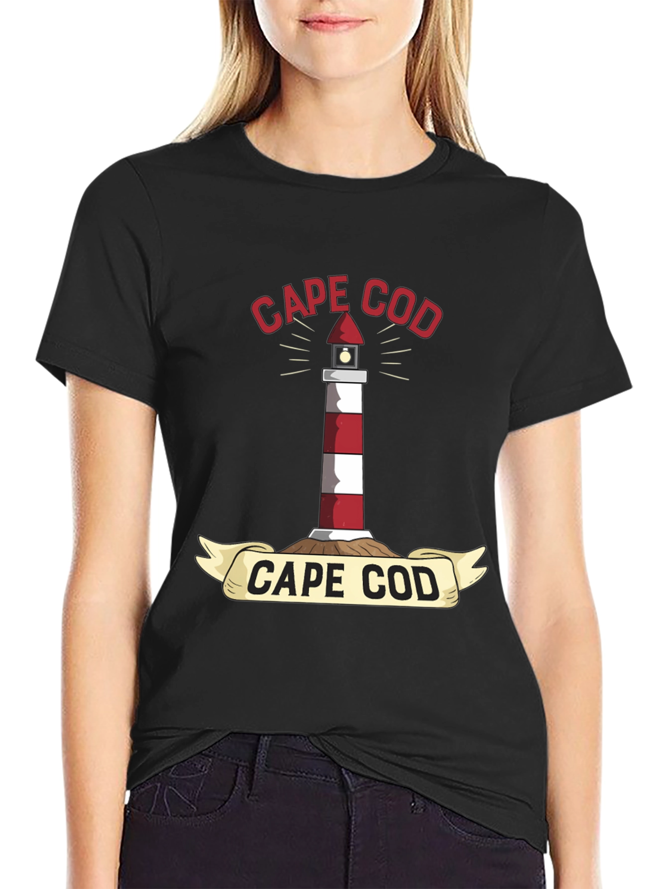 Cape Cod Lighthouse Graphic T-Shirt