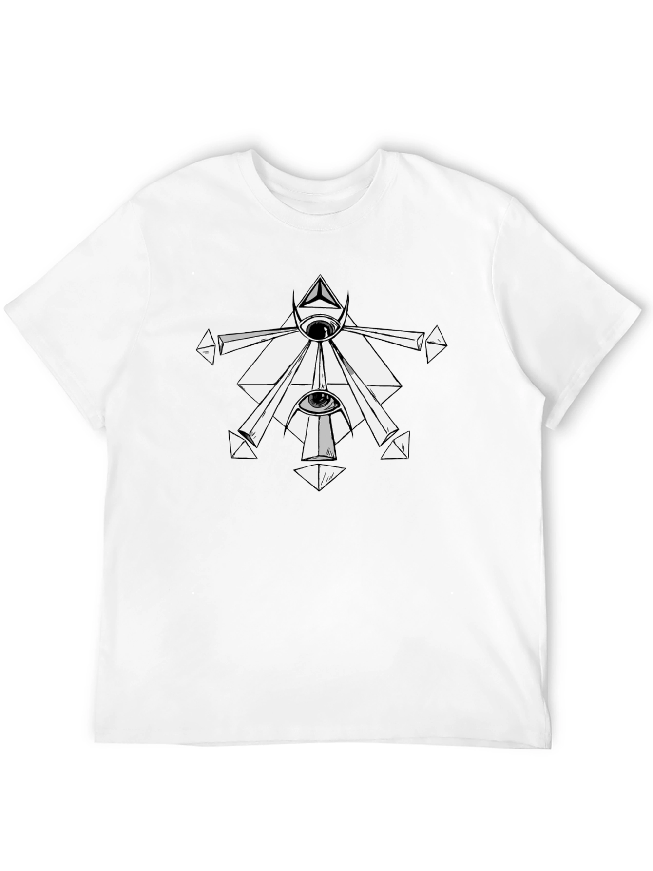 Mystic Eye Graphic Tee - Black Cotton T-Shirt