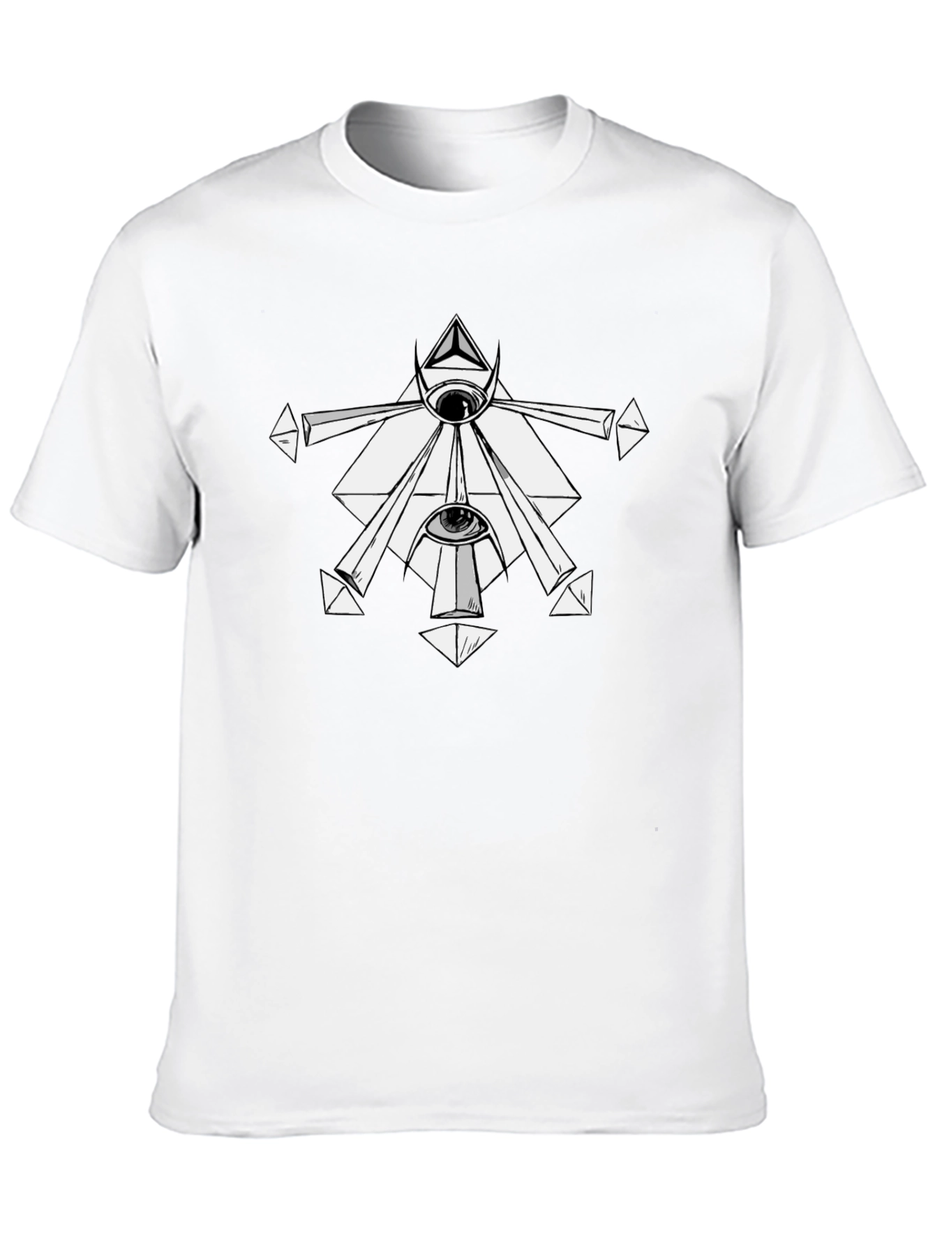 Mystic Eye Graphic Tee - Black Cotton T-Shirt