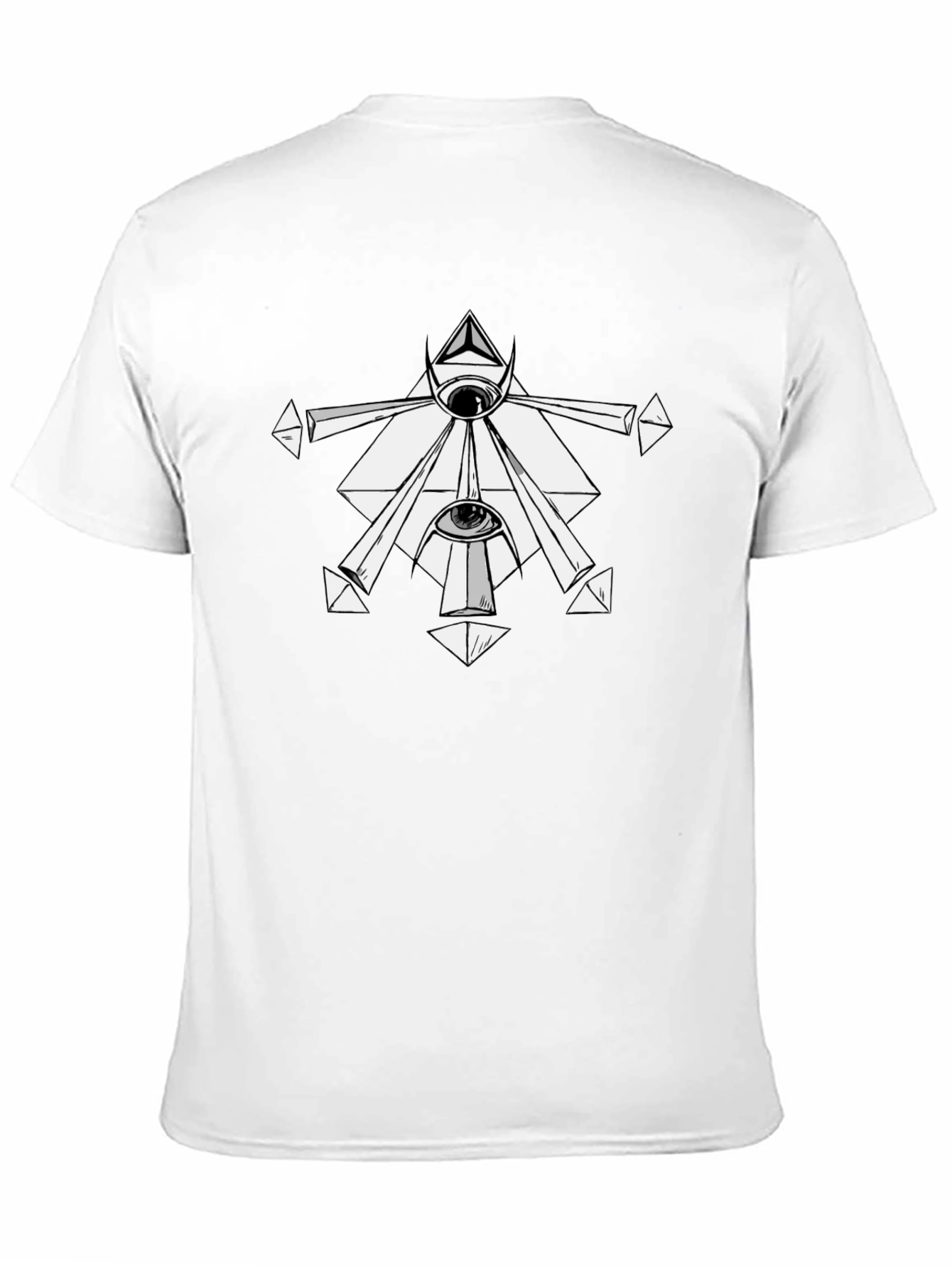 Mystic Eye Graphic Tee - Black Cotton T-Shirt