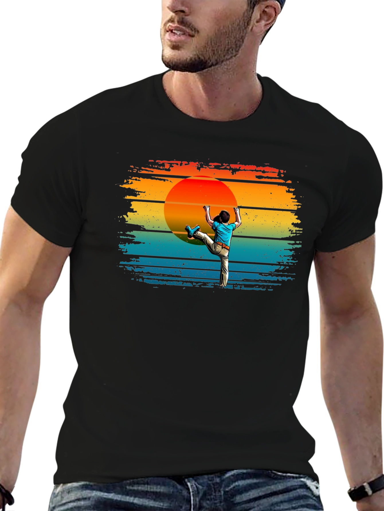 Climbing Sunset Graphic Tee