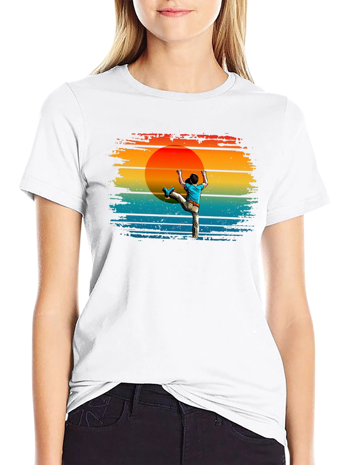 Climbing Sunset Graphic Tee