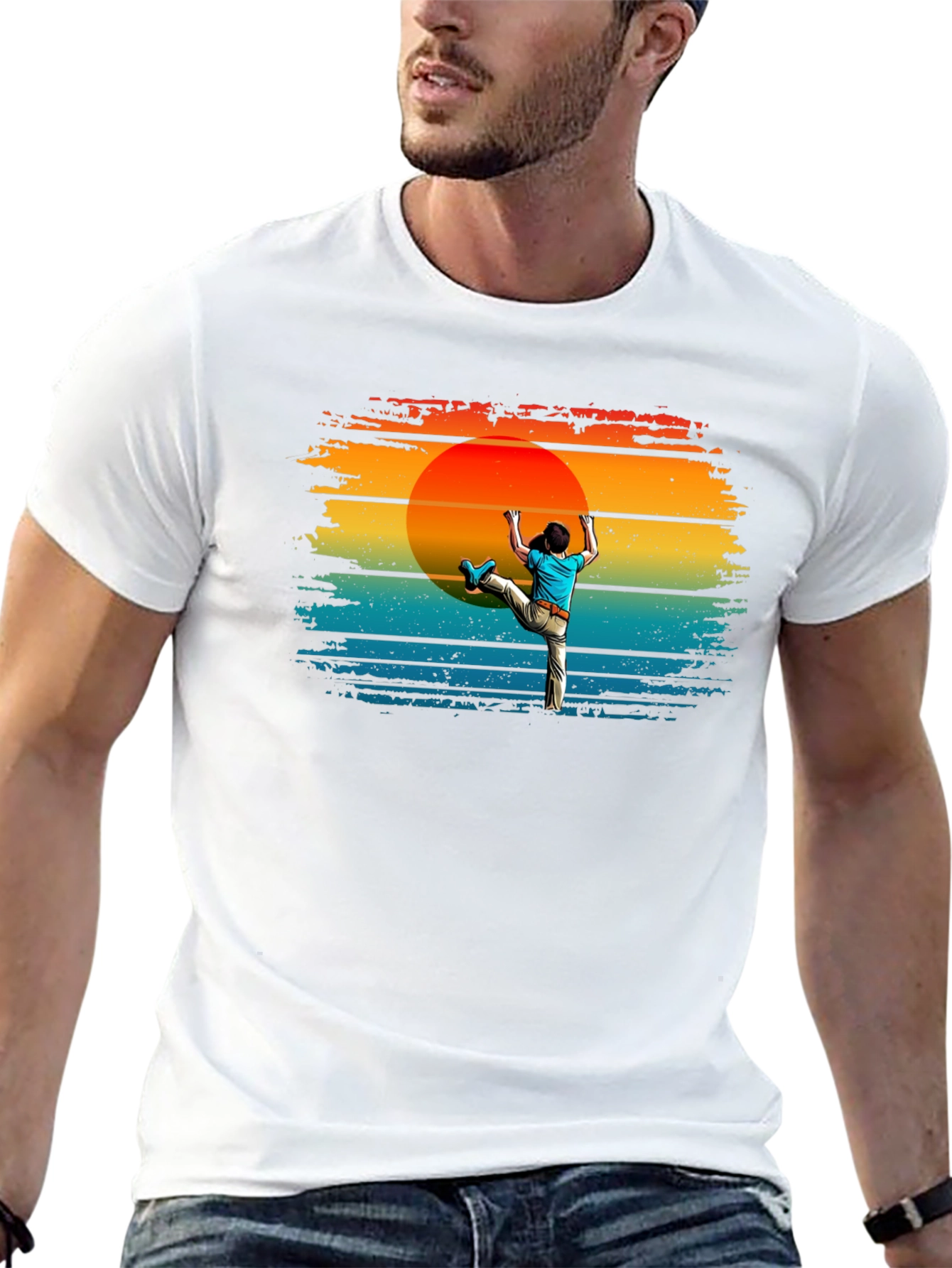 Climbing Sunset Graphic Tee