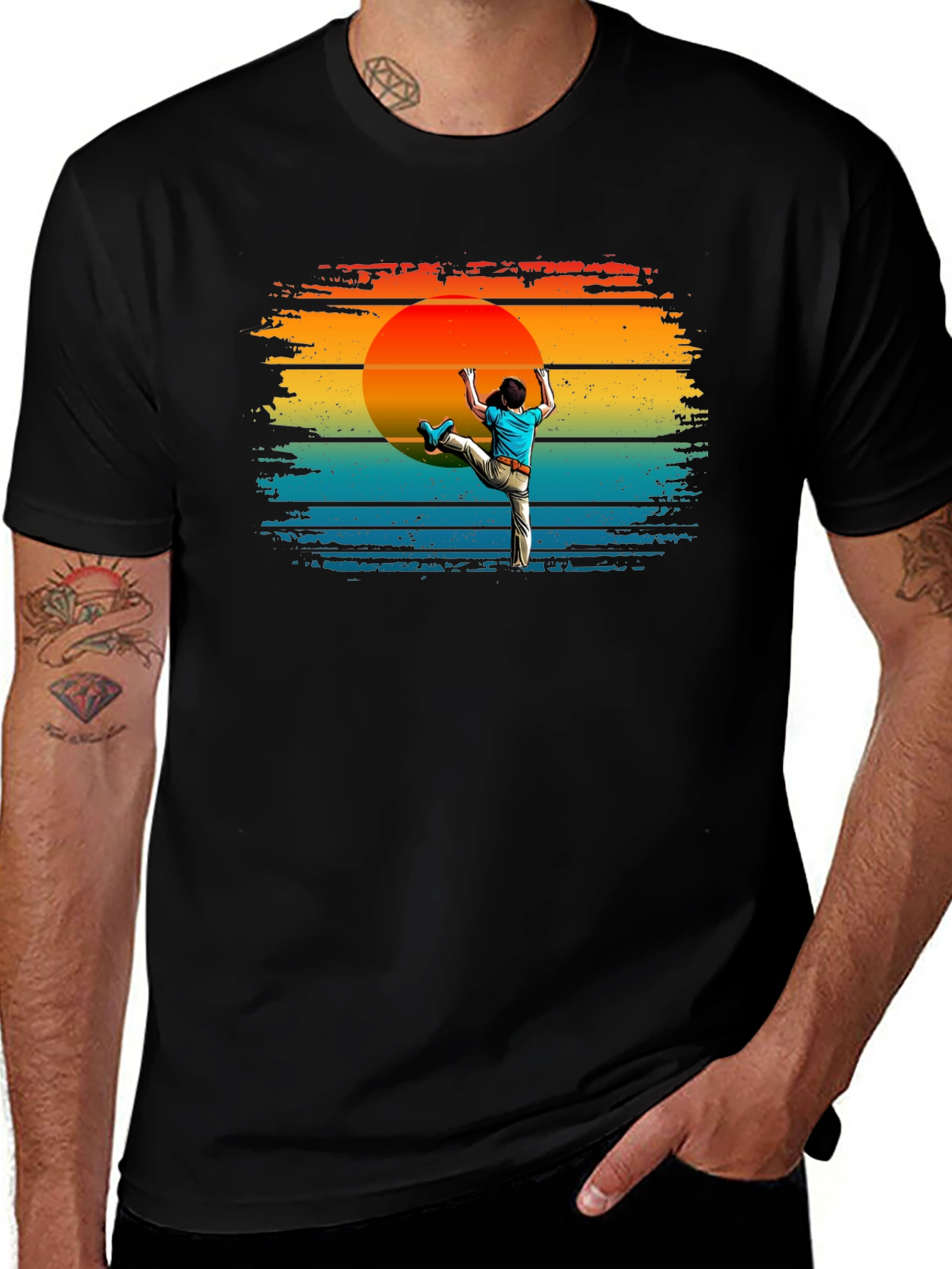 Climbing Sunset Graphic Tee