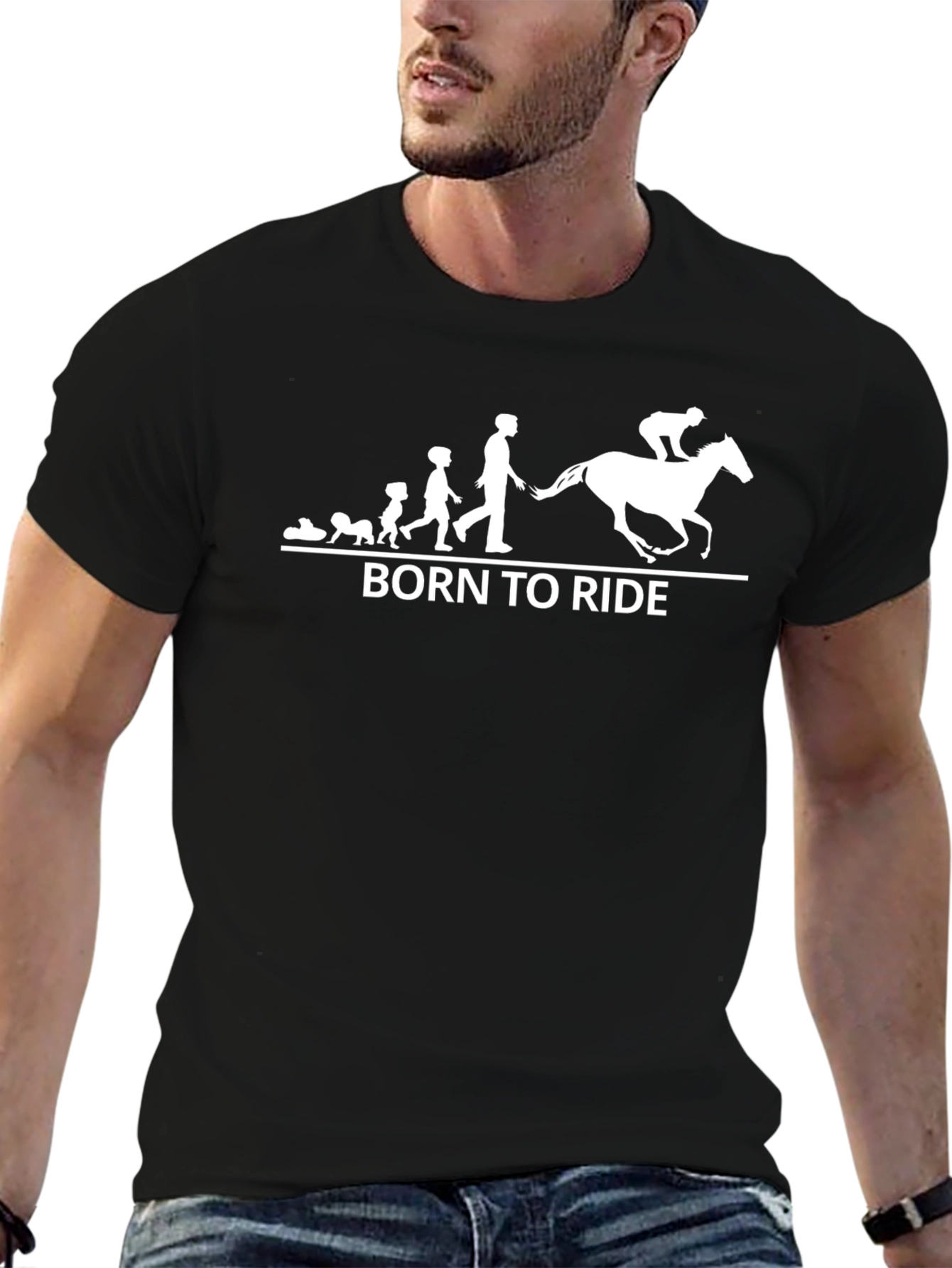 Born To Ride Evolution Graphic T-Shirt
