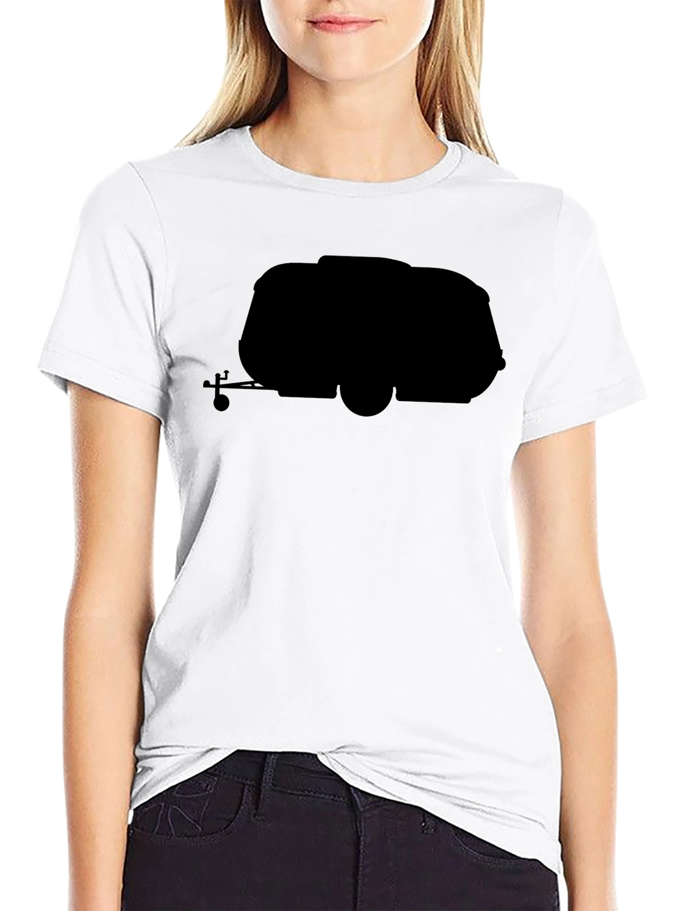 Retro Camper Black T-Shirt - Travel in Style