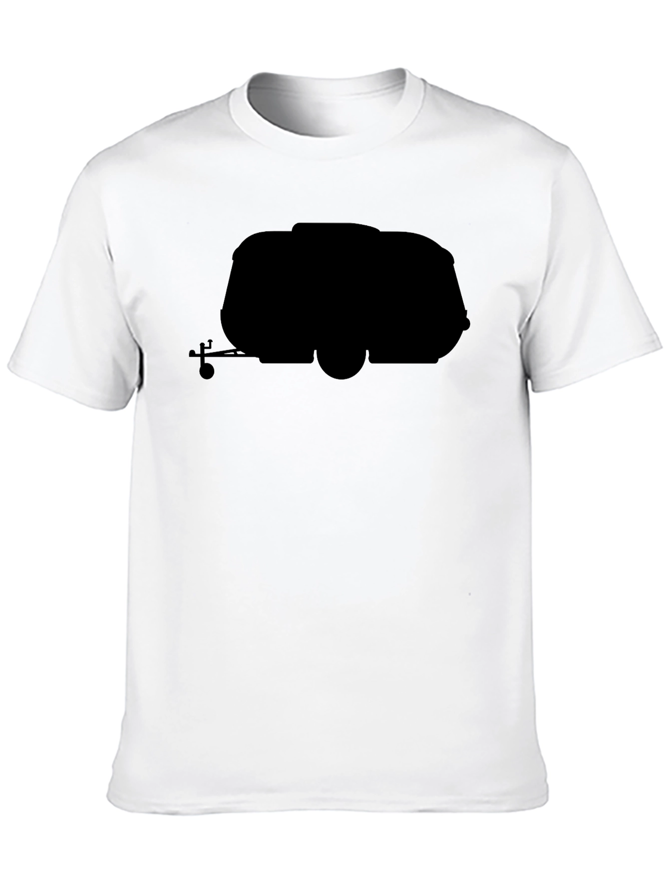 Retro Camper Black T-Shirt - Travel in Style