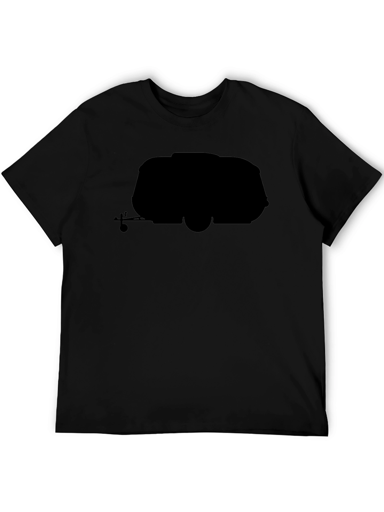 Retro Camper Black T-Shirt - Travel in Style