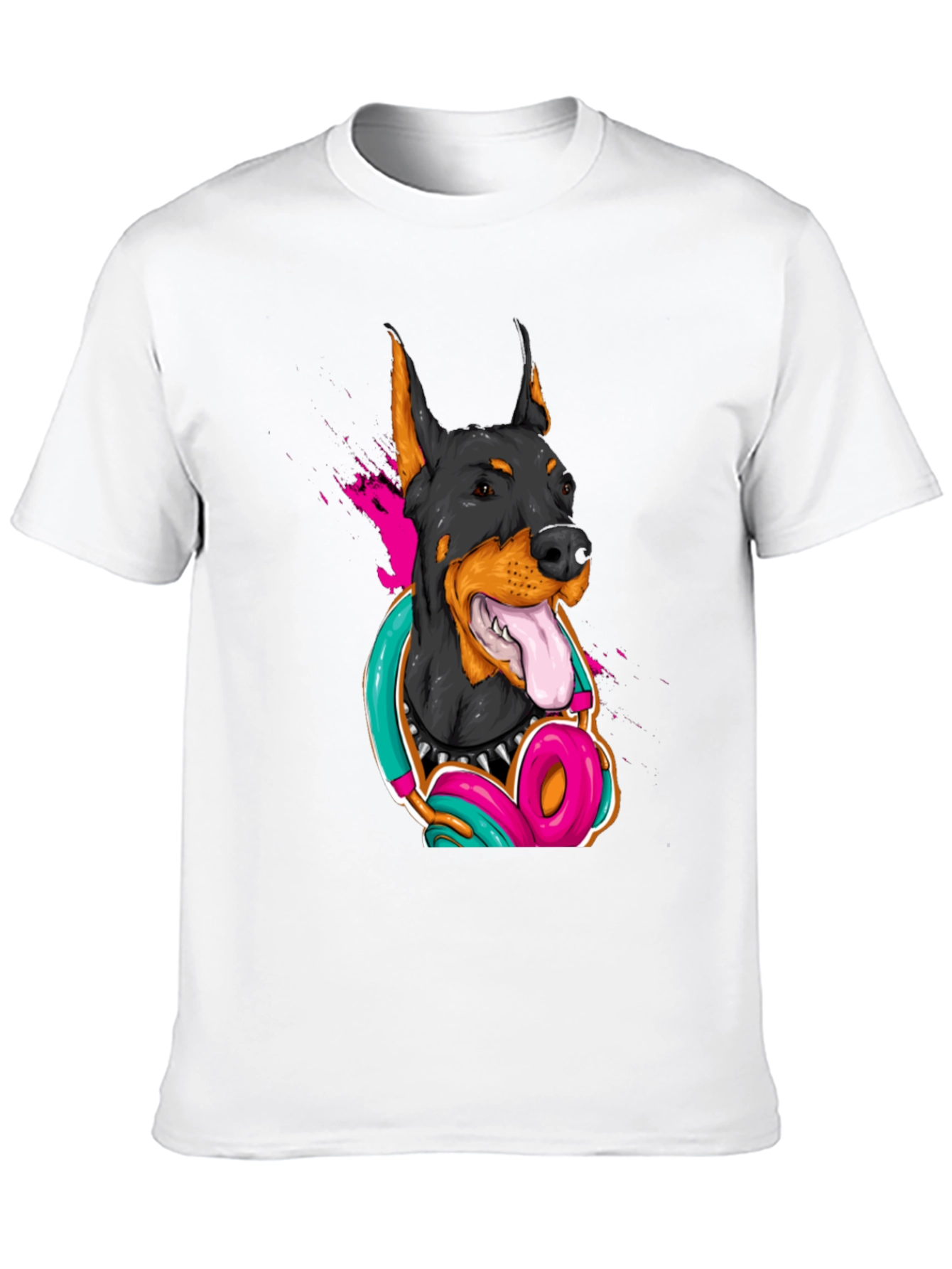 Cool Doberman Dog Graphic T-Shirt