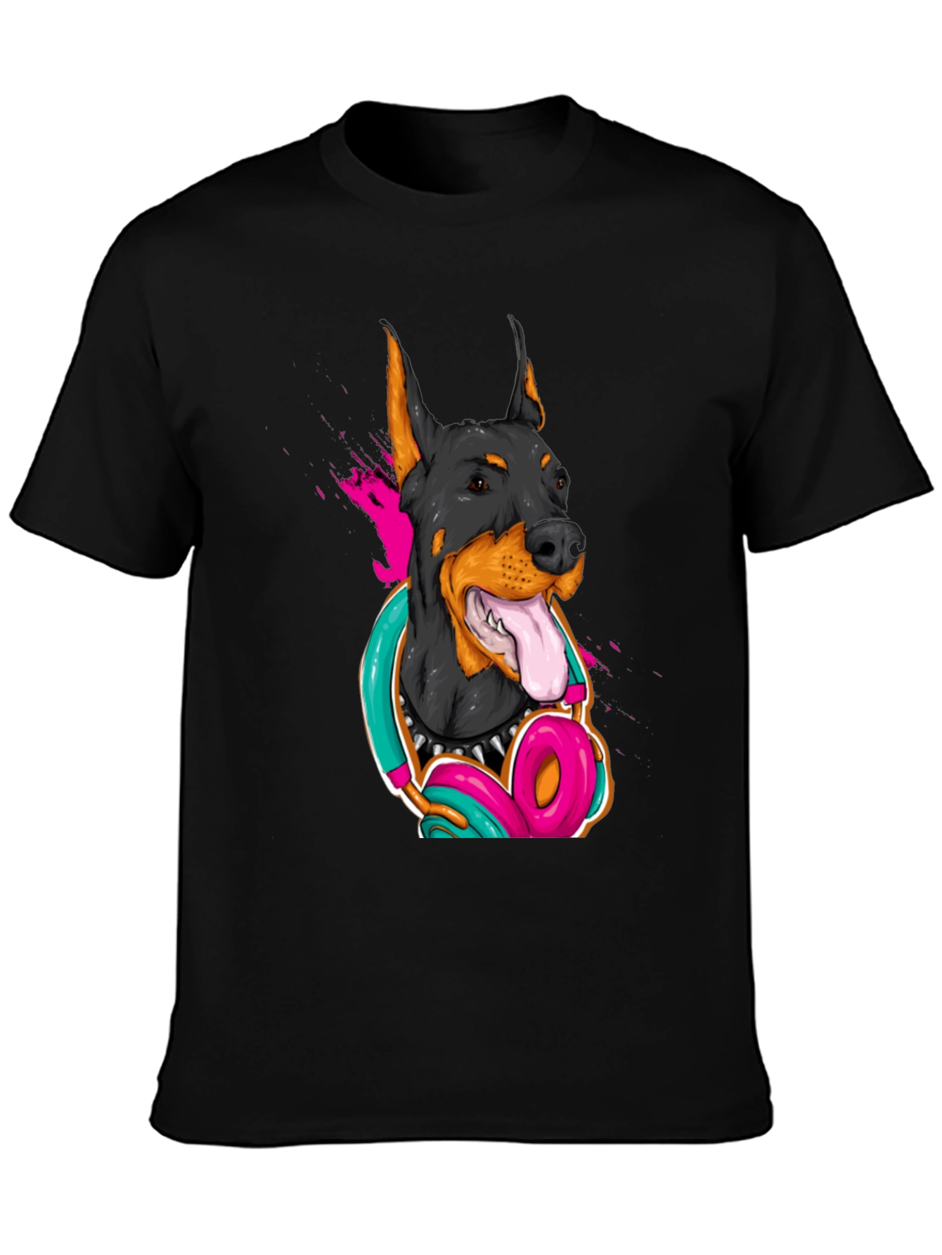 Cool Doberman Dog Graphic T-Shirt