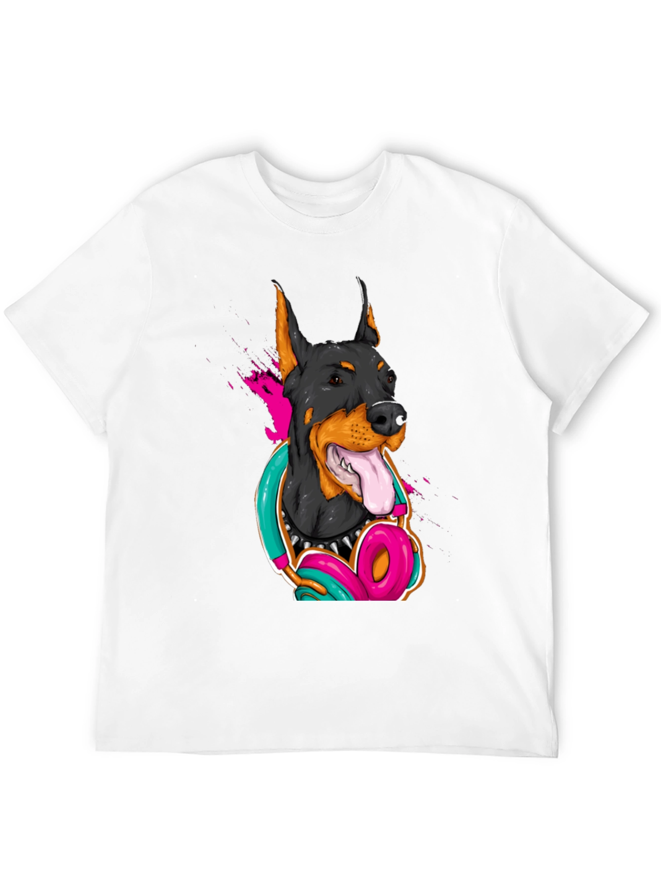 Cool Doberman Dog Graphic T-Shirt