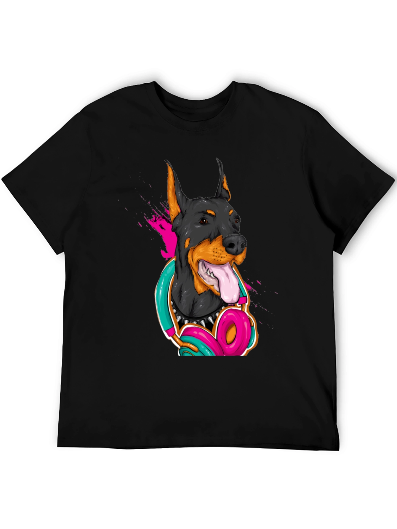 Cool Doberman Dog Graphic T-Shirt