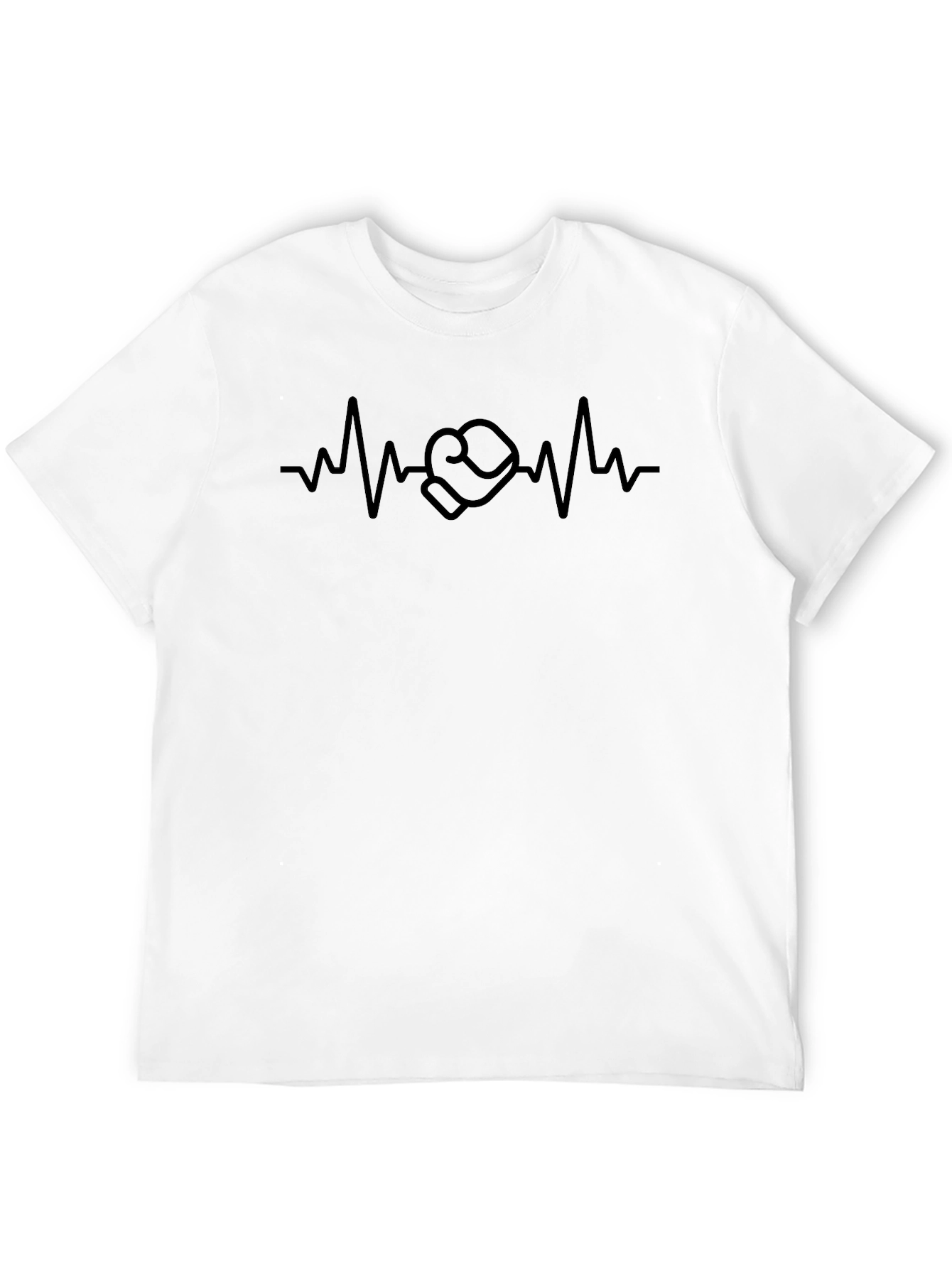 Boxing Heartbeat Graphic Tee - Black